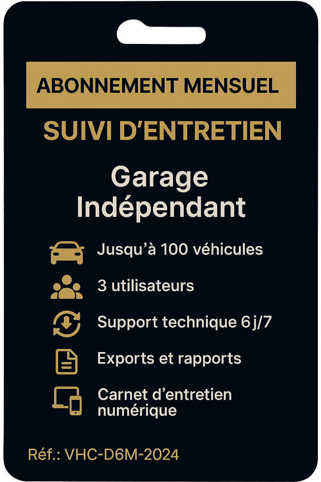 Formule Garage Indépendant – 12 mois d'abonnement