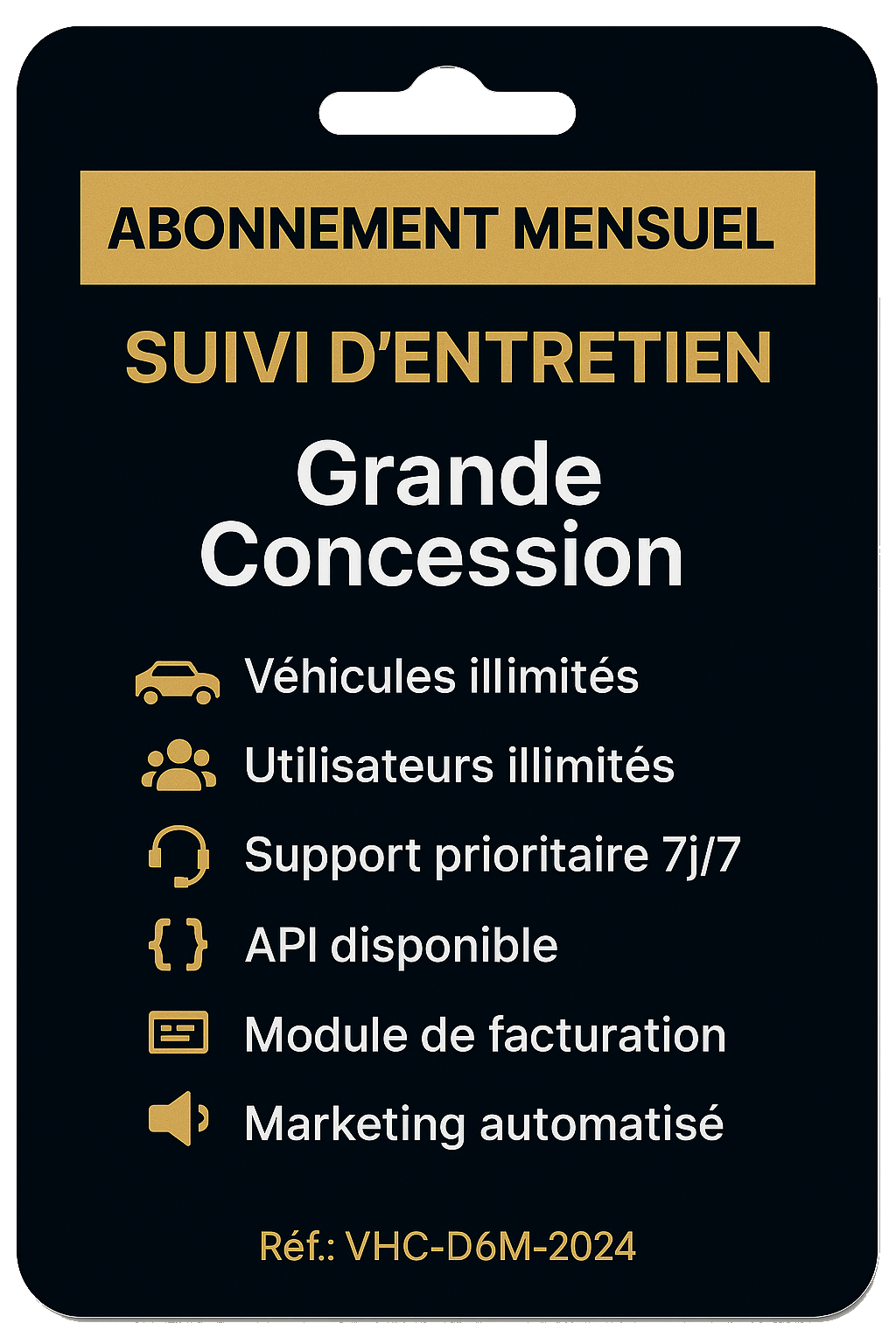 Formule Grande Concession – 12 mois d'abonnement