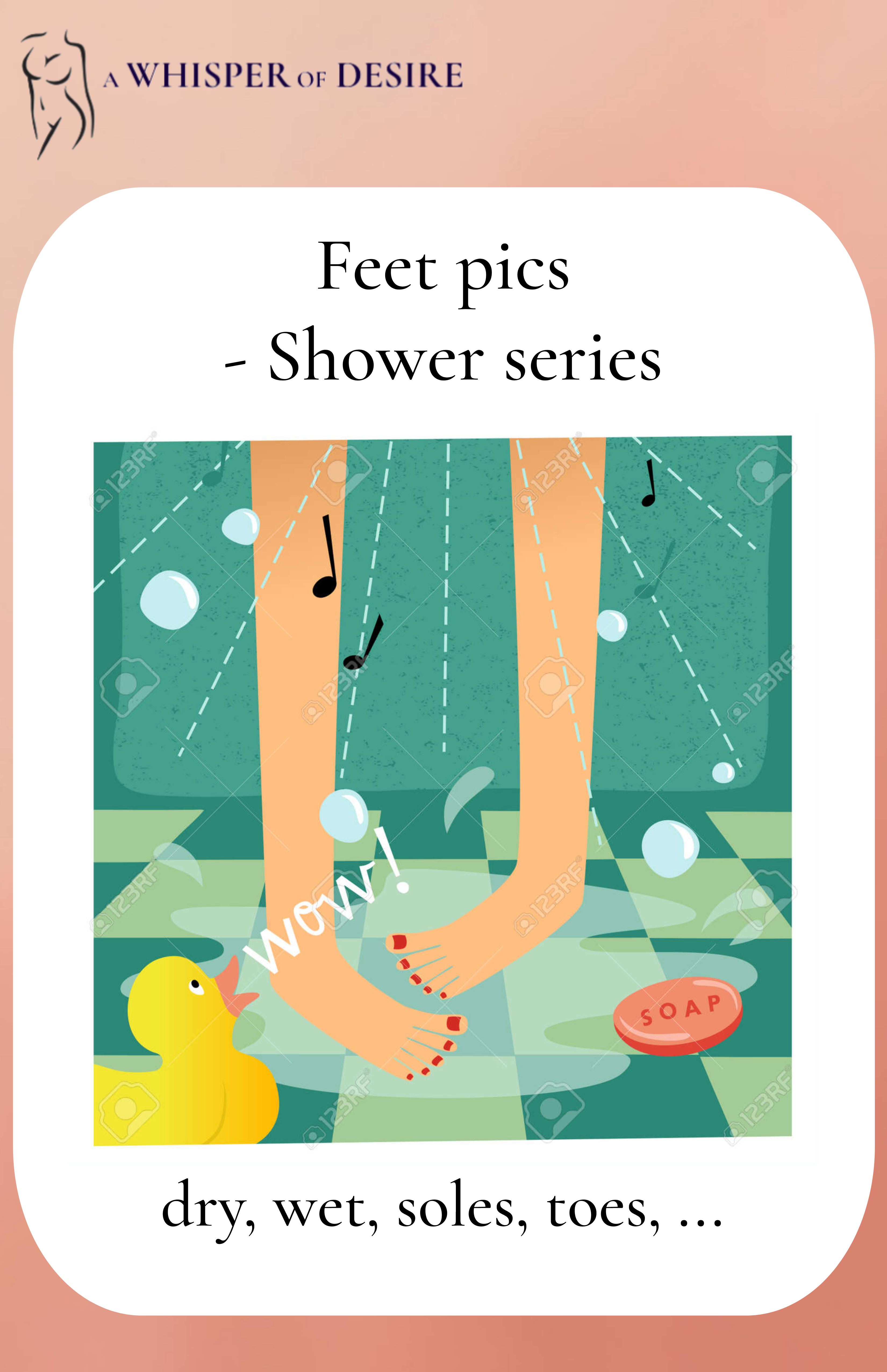 Feet Pics - Shower Series - Wet, Dry, Soles, Toes, ...