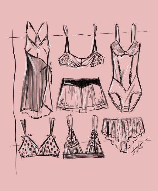 Lingerie try-on