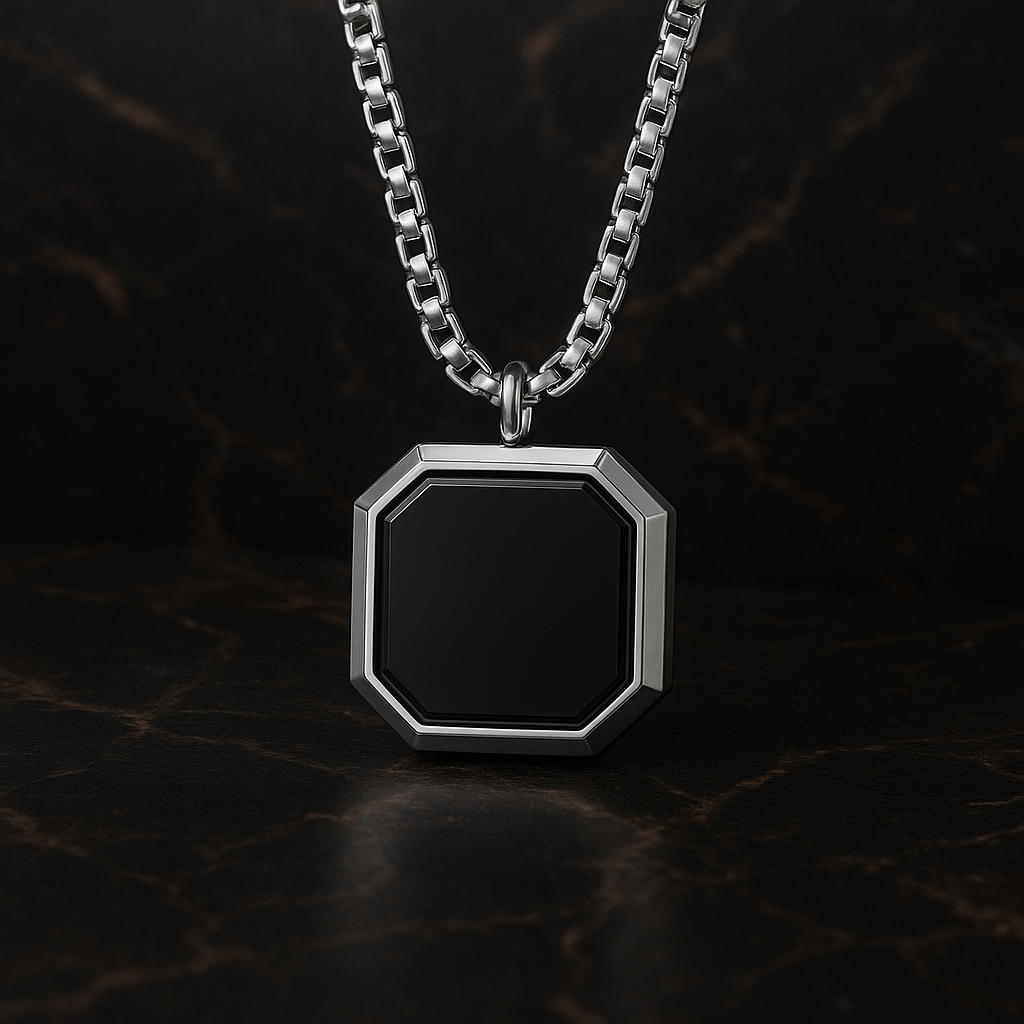 Black Beaded Necklace
