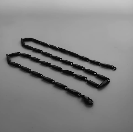 Black Beaded Necklace