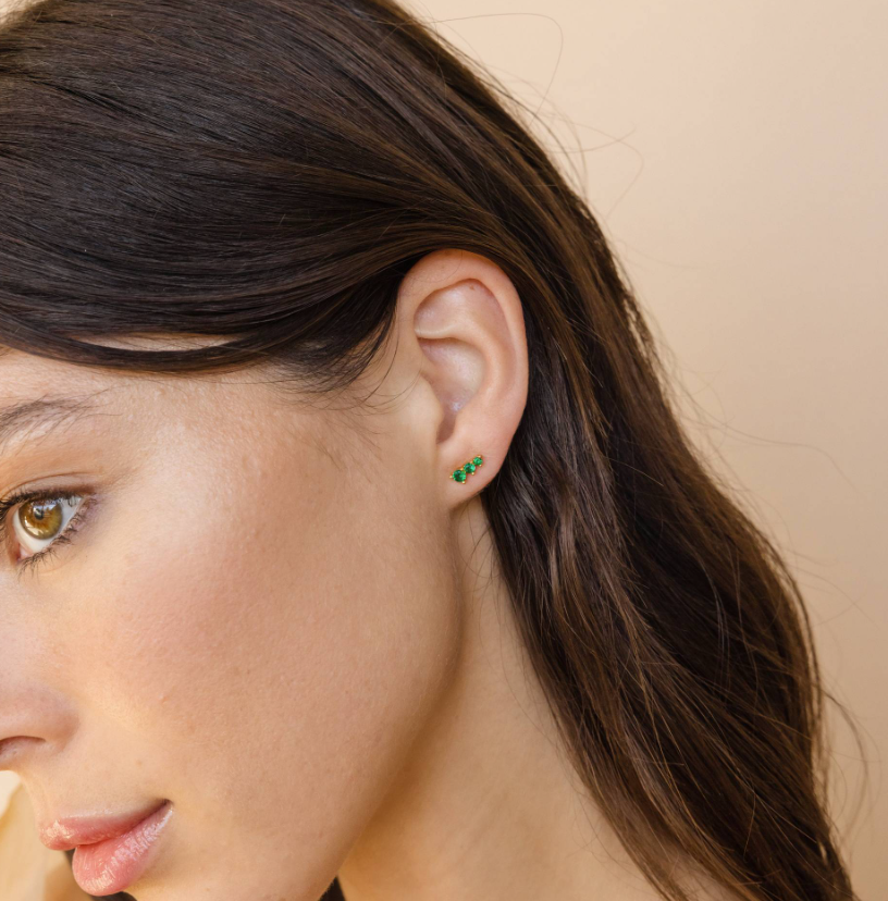 Birthstone Stud Earrings