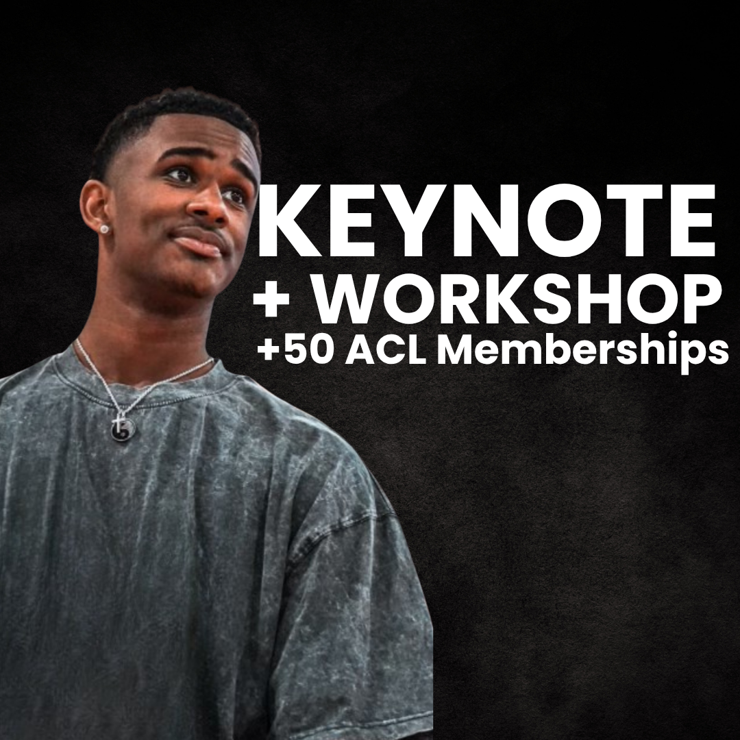 Book Kam Scott - Keynote + Workshop + 50 Athlete ACL Memberships