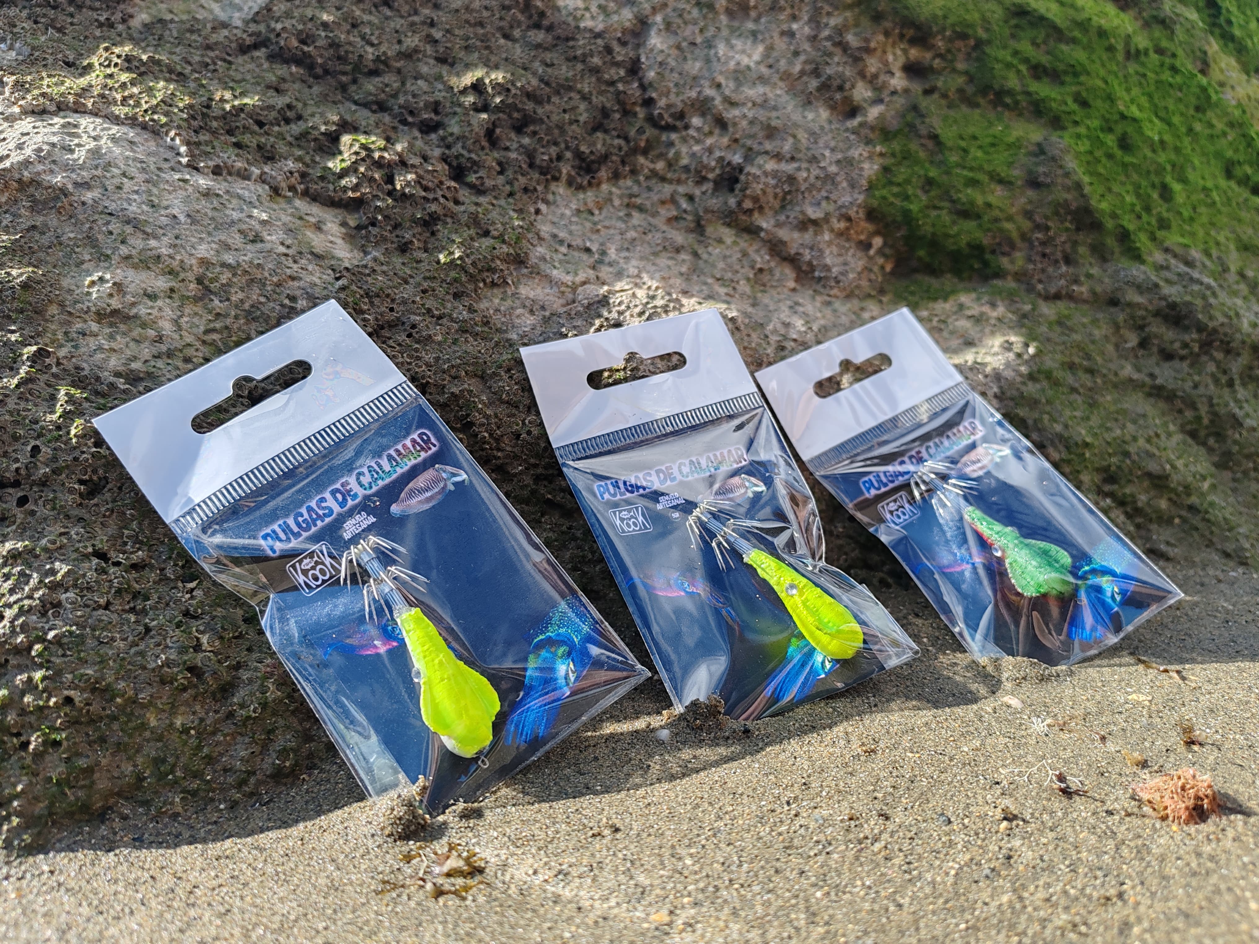 Pulgas de Calamar (4g, 6cm) (Consultar colores)