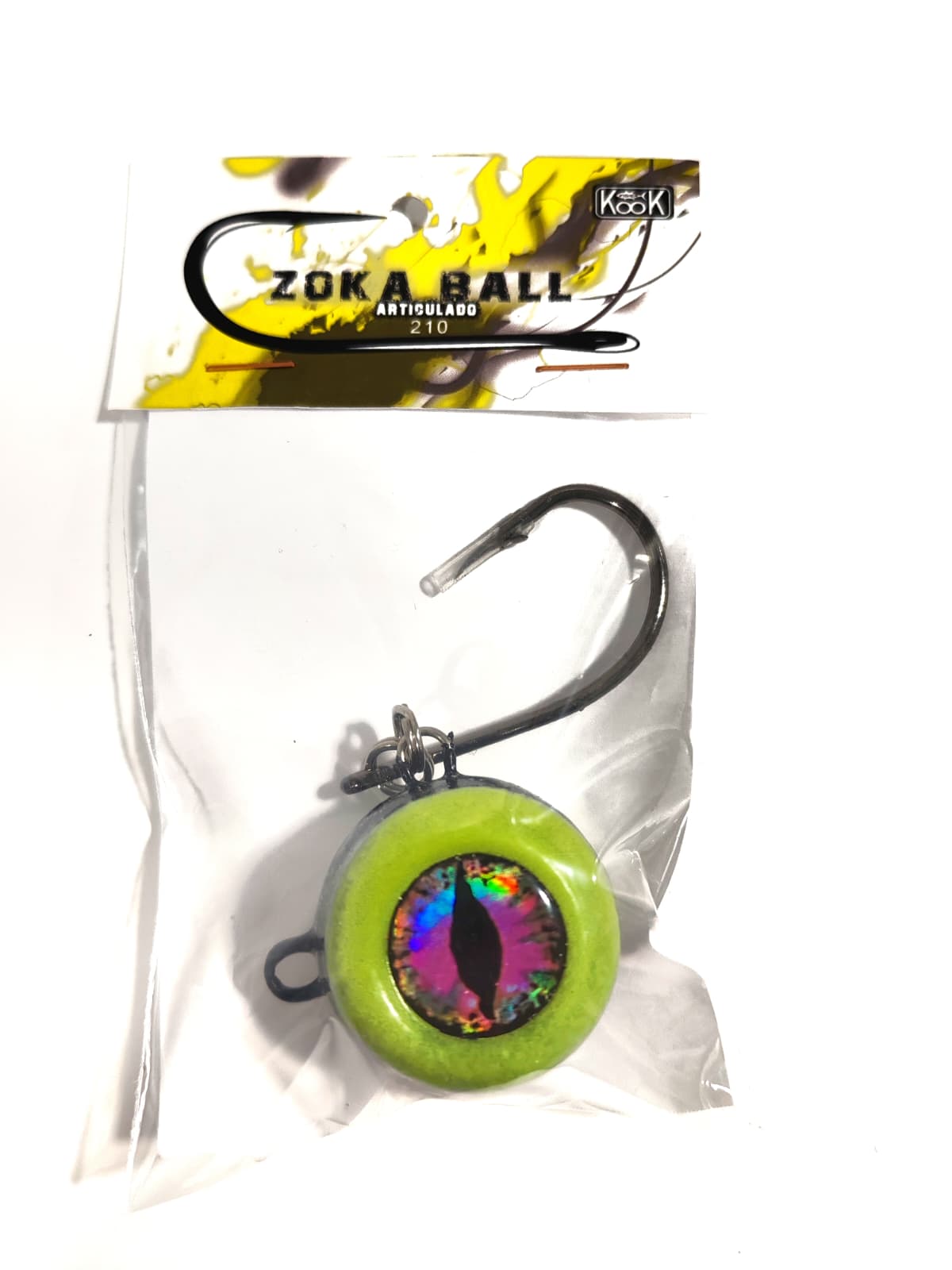 Zoka Ball 210gr Negro/amarillo GLOW