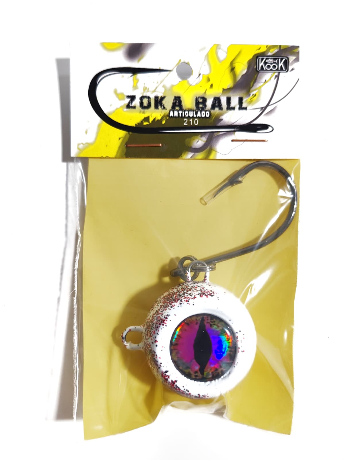 Zoka Ball 210gr Negro/amarillo GLOW