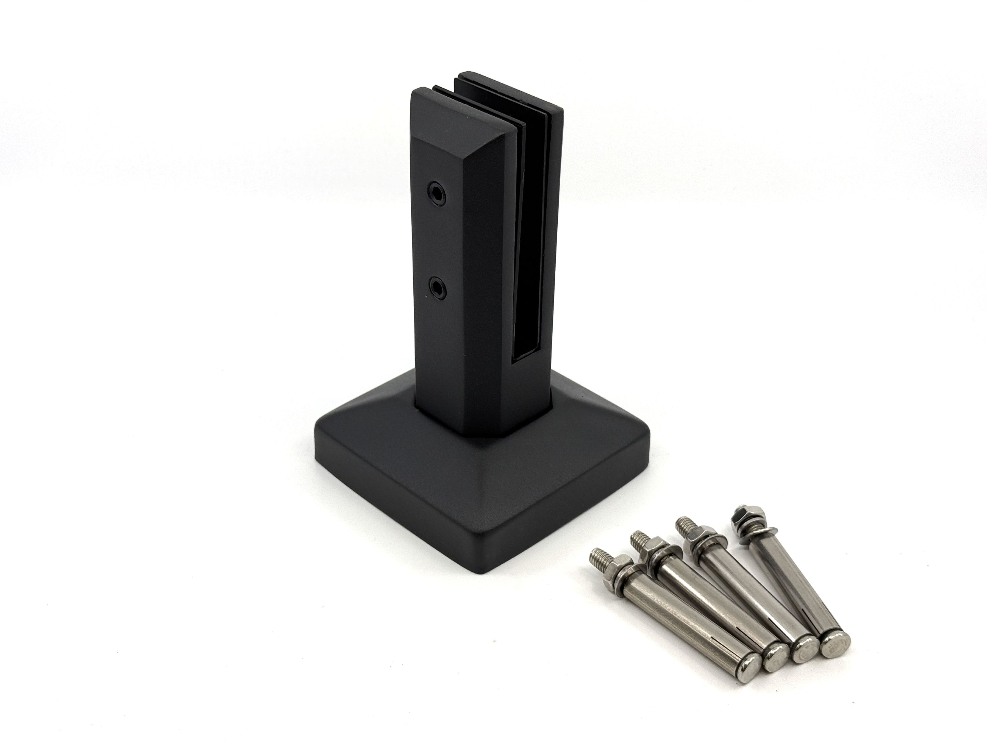 Support/base (Spigot) pour clôture de verre - Ensemble