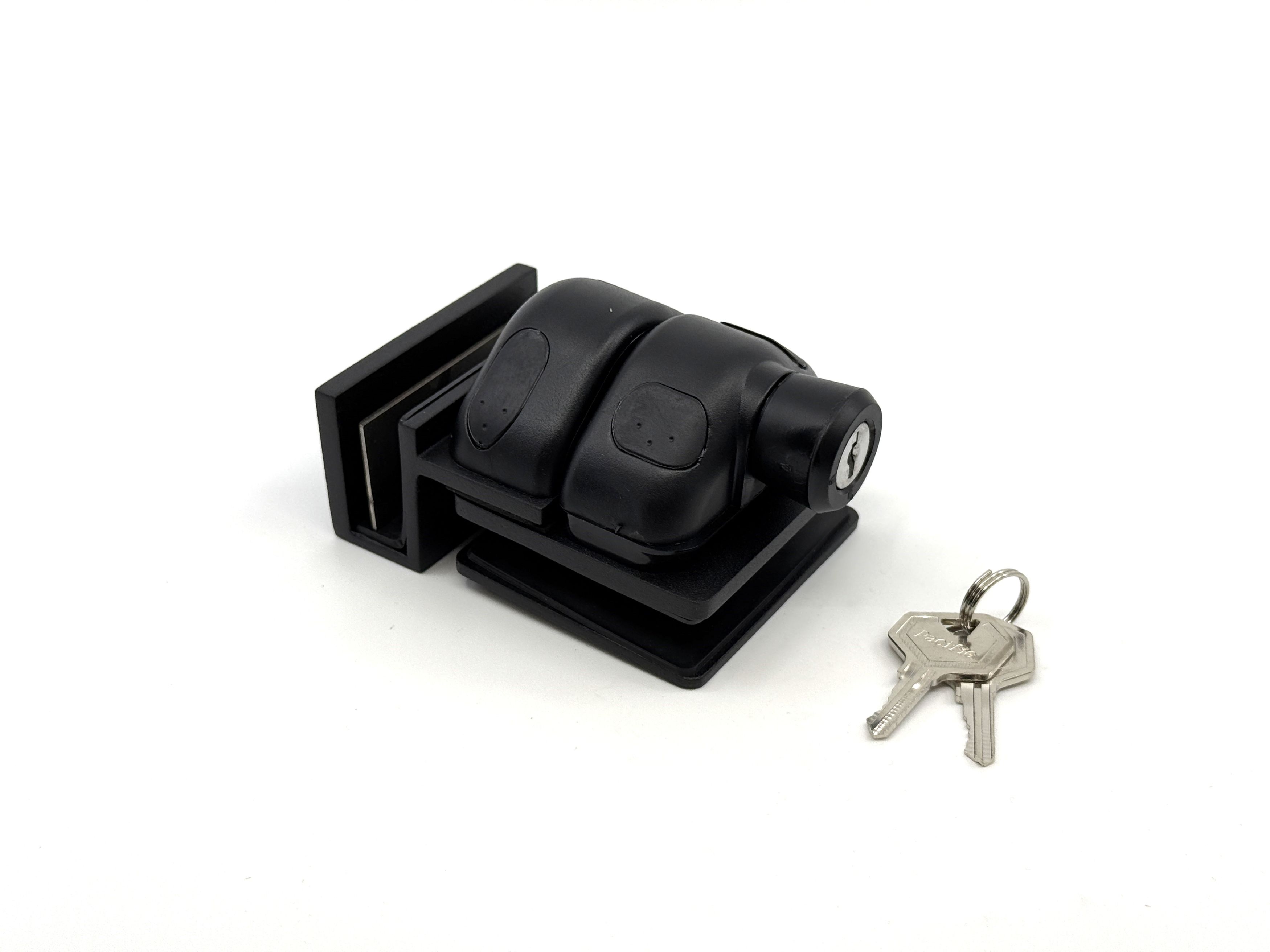 Serrure en acier inox - porte de clôture de verre 12mm (90 degrés)