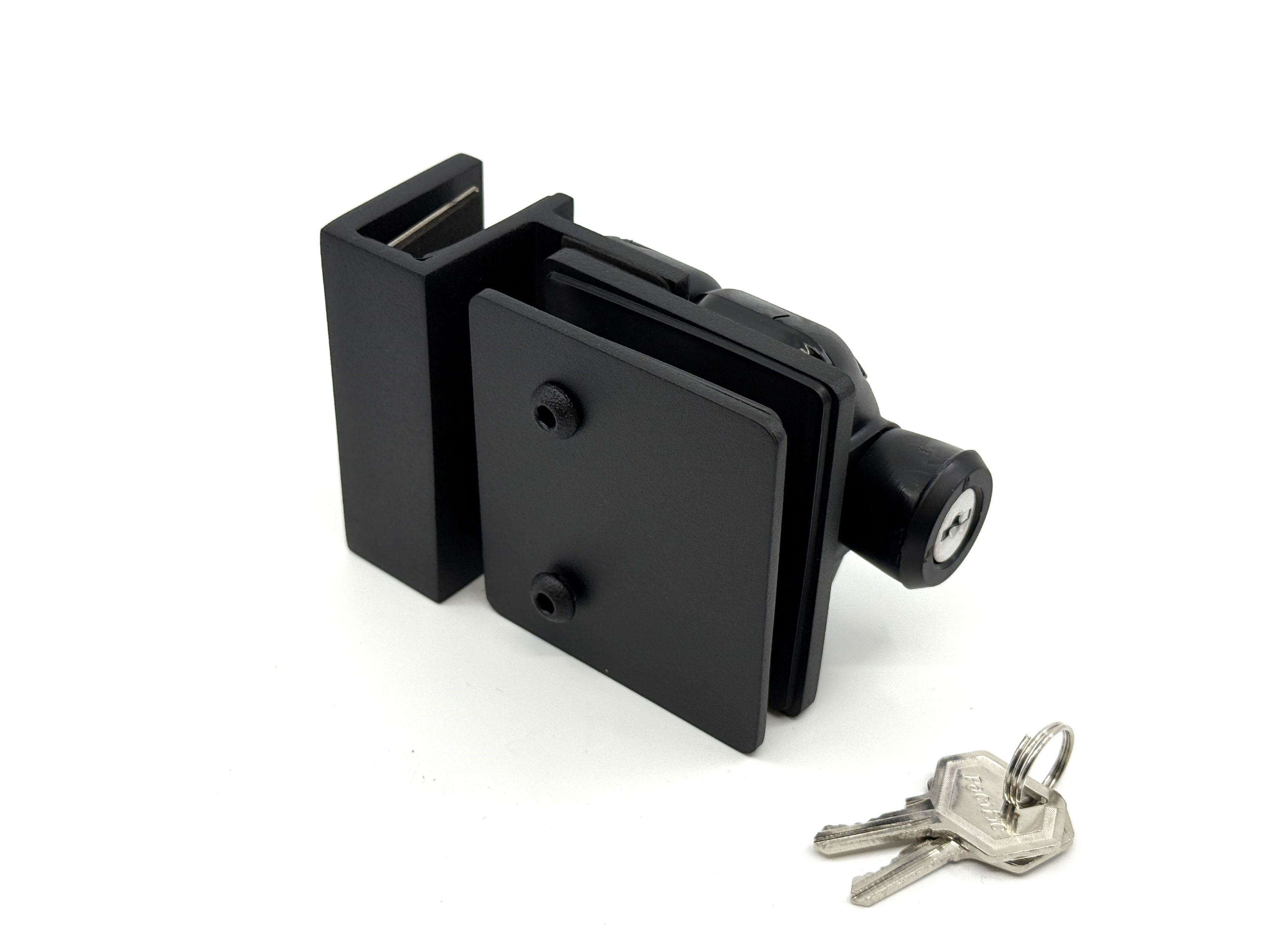 Serrure en acier inox - porte de clôture de verre 12mm (90 degrés)
