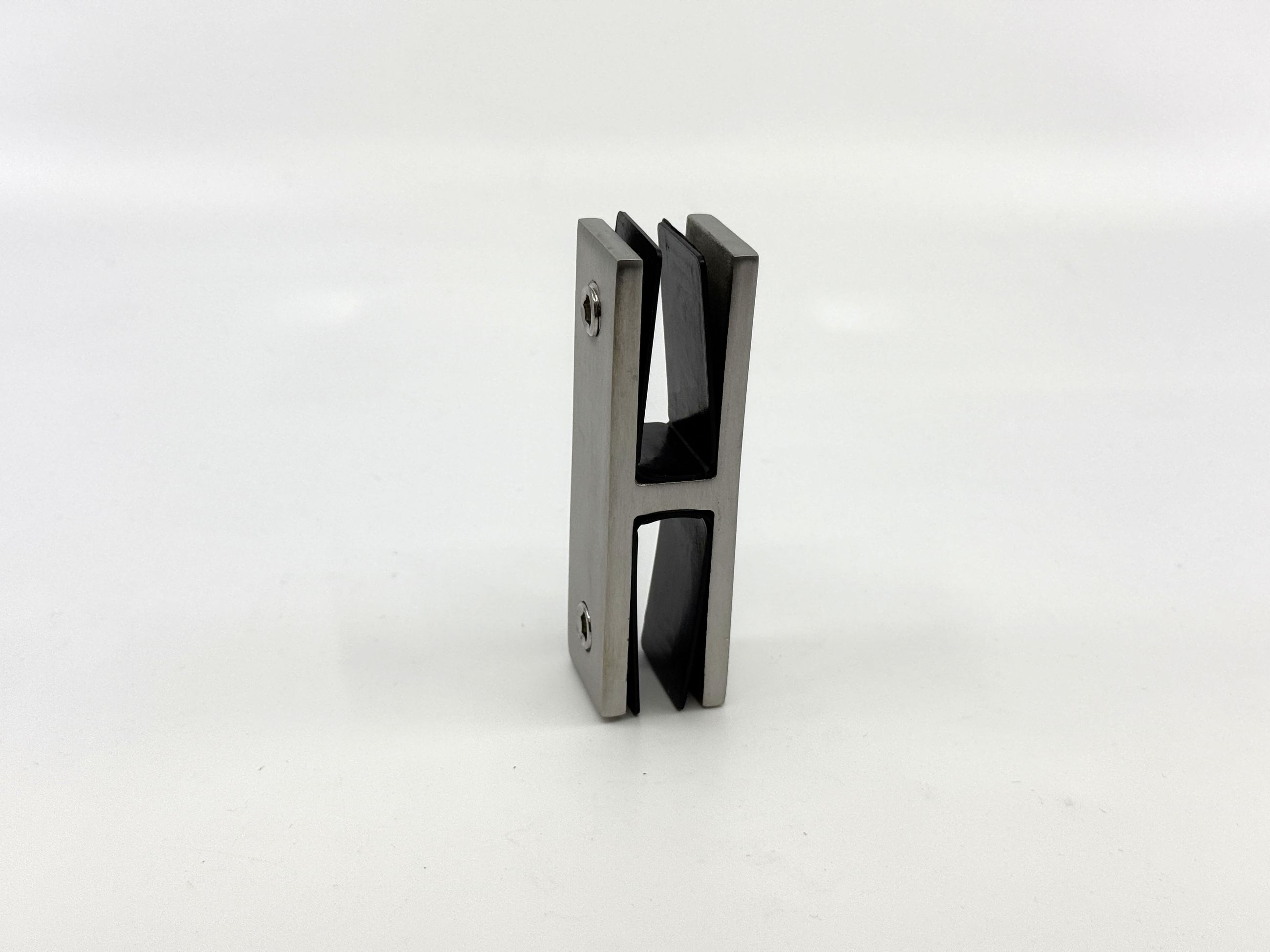 Jonction d'acier inox horizontale pour verre 12mm