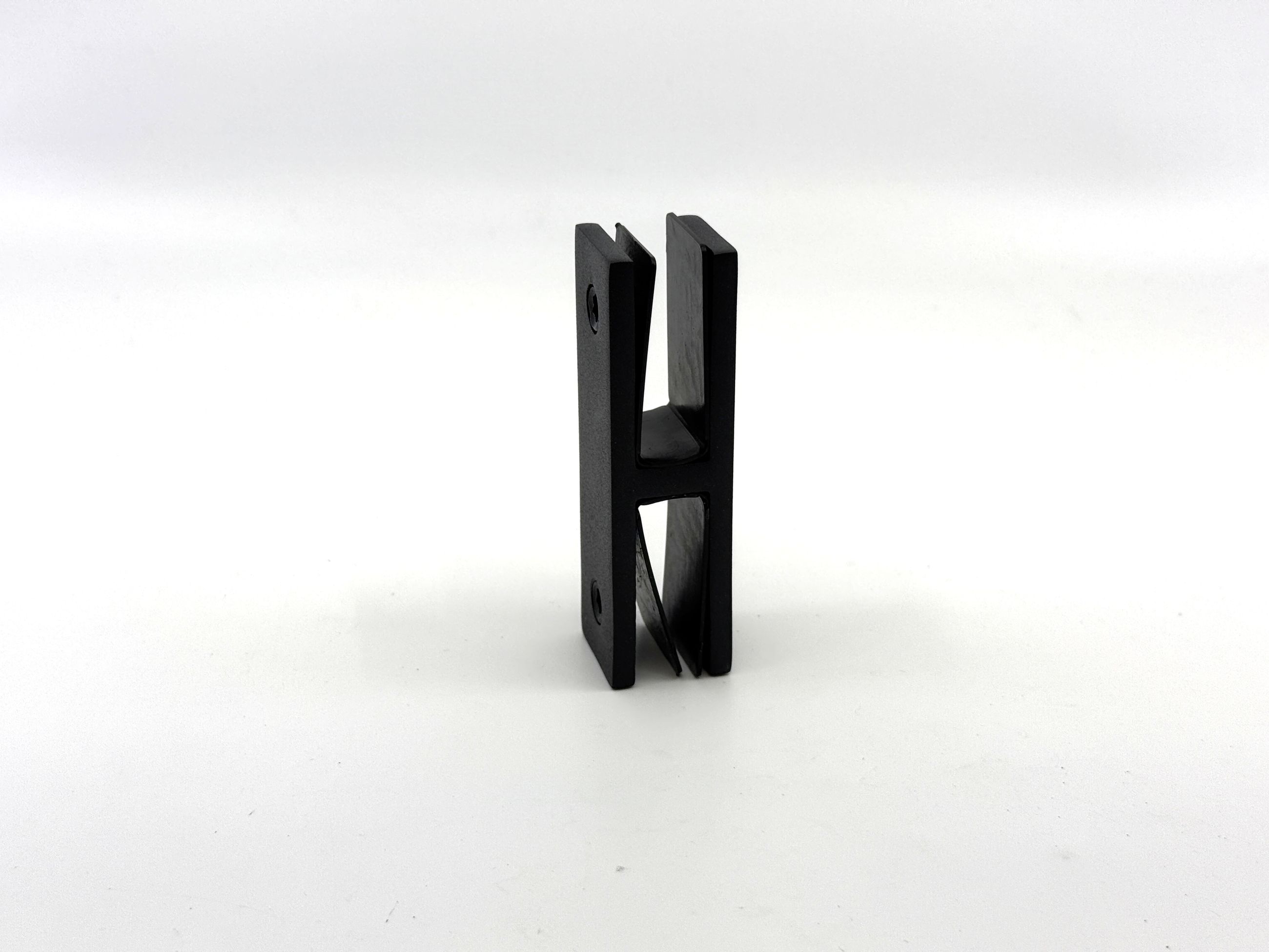 Jonction d'acier inox horizontale pour verre 12mm