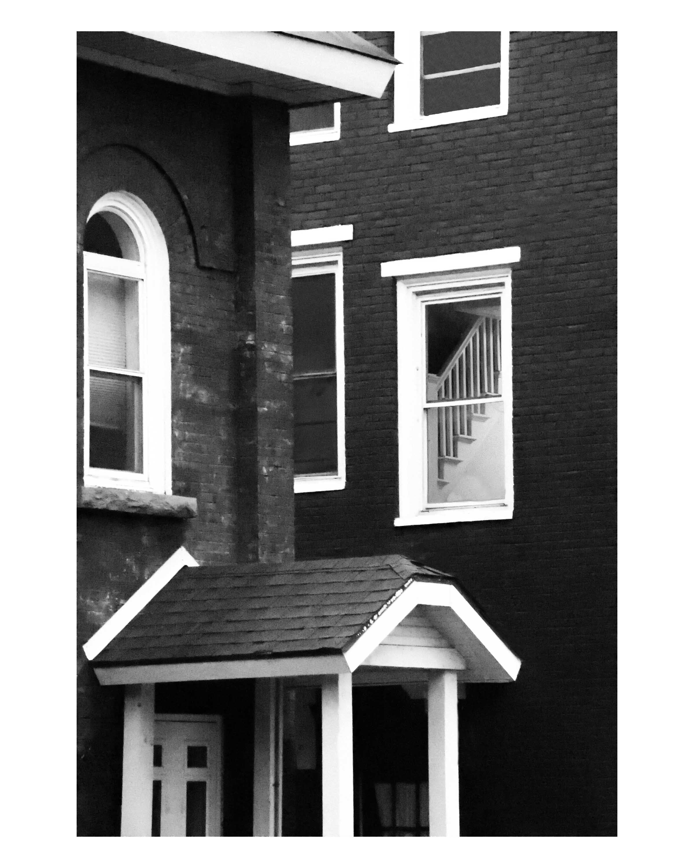 B&W -b2- Lighted Staircase