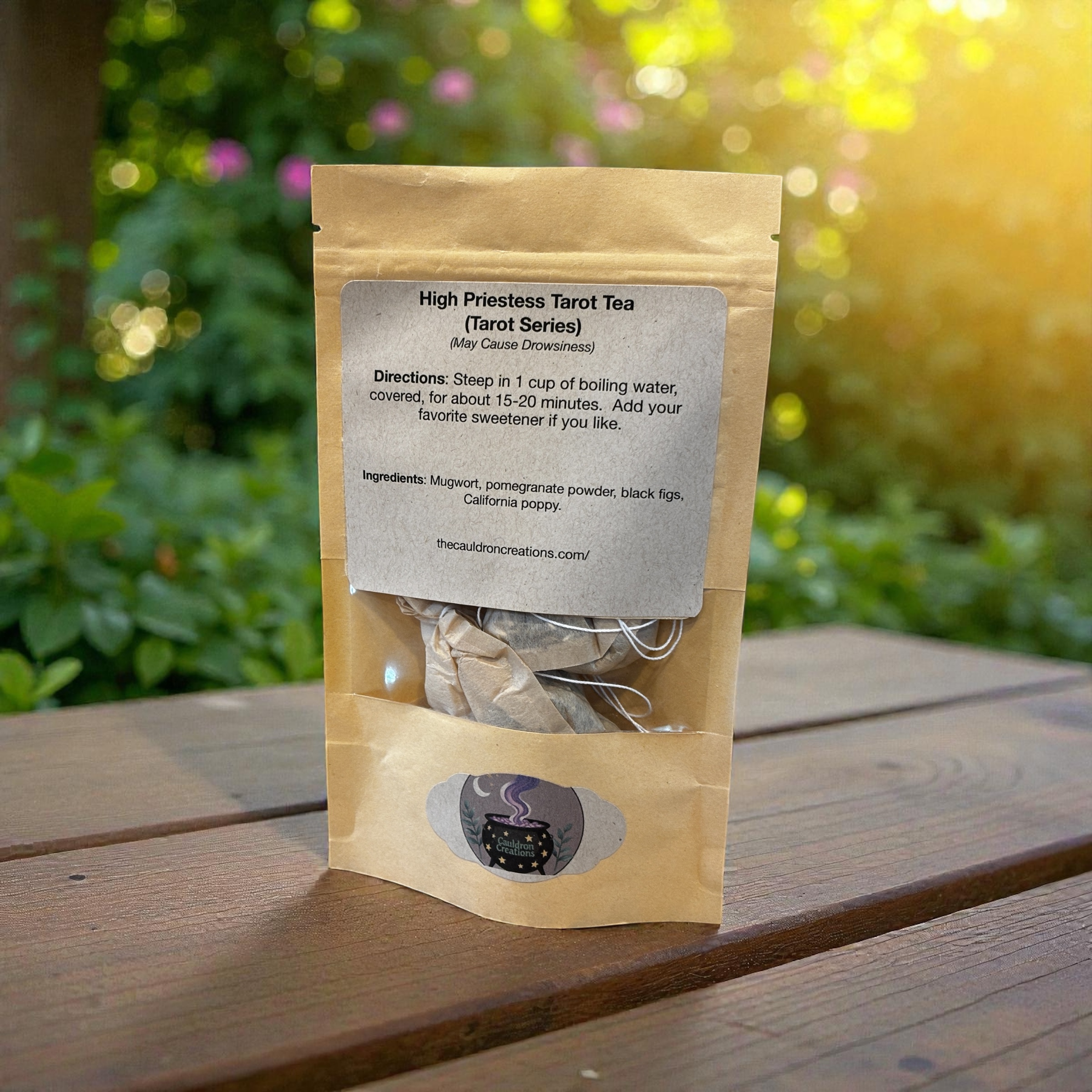 High Priestess Tarot Tea (single tea bag or pack of 7)