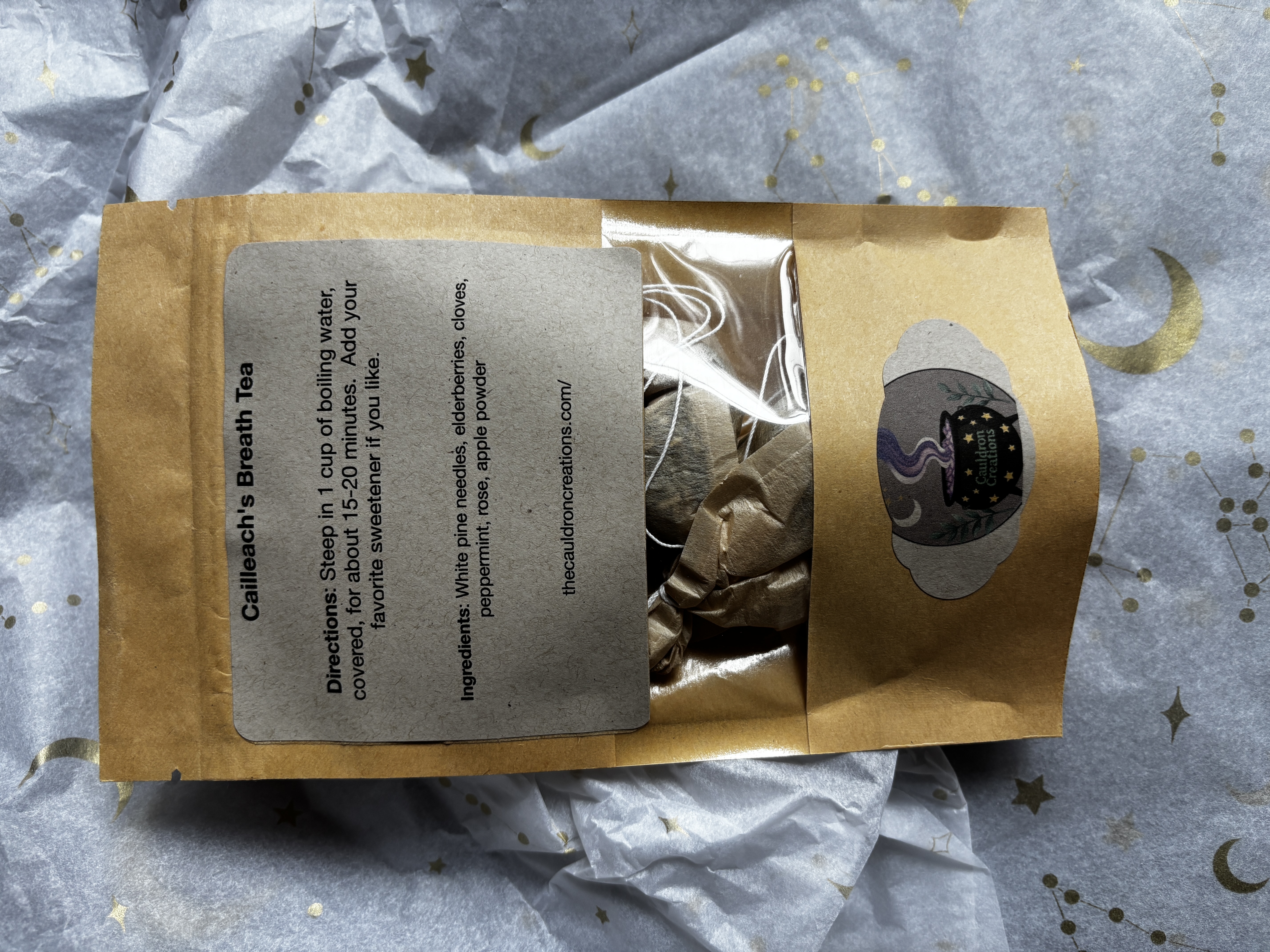 Cailleach's Breath Tea (single tea bag or 7 teabags)