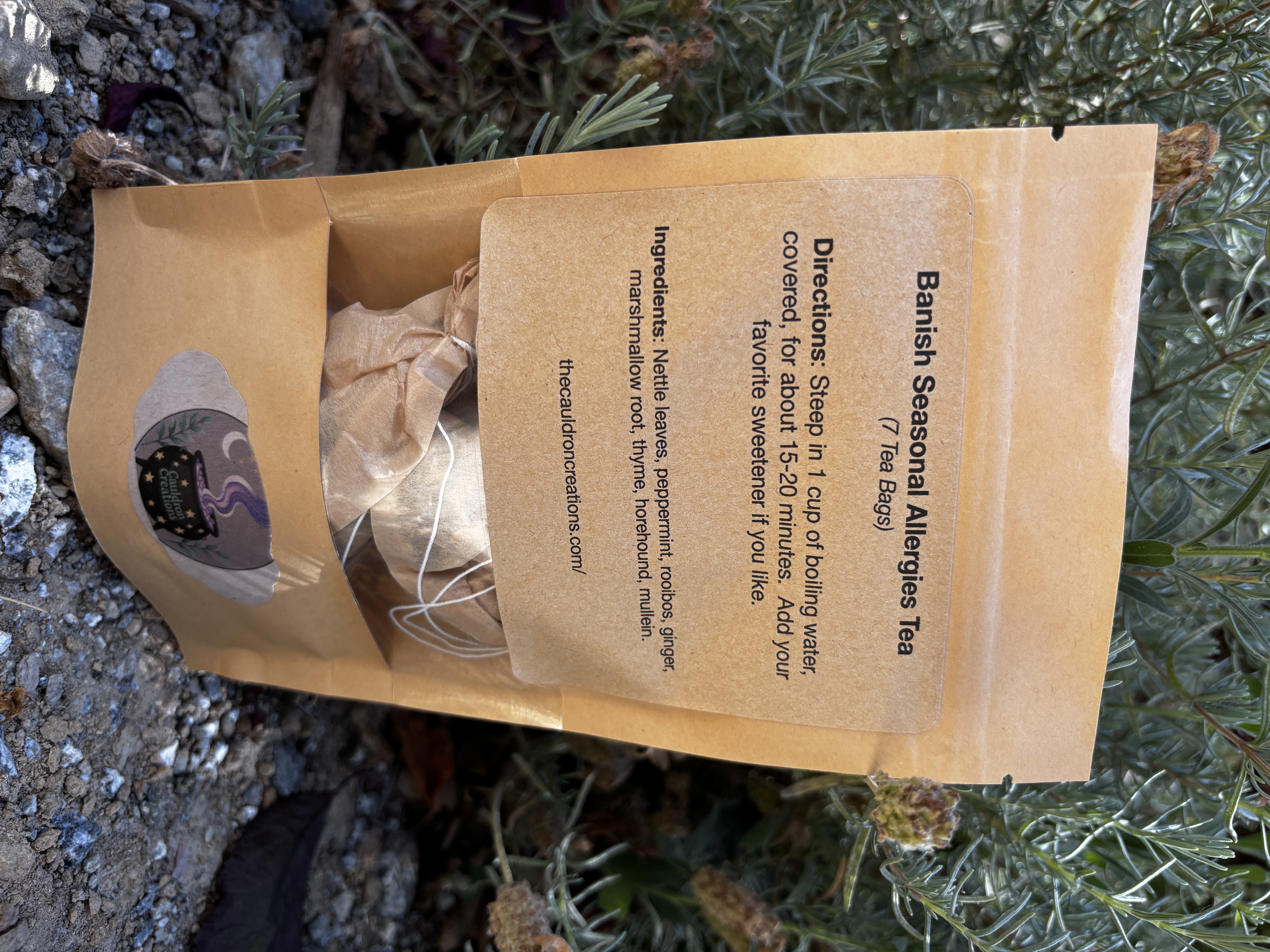 Banish Seasonal Allergies Tea (single bag or pack of 7)