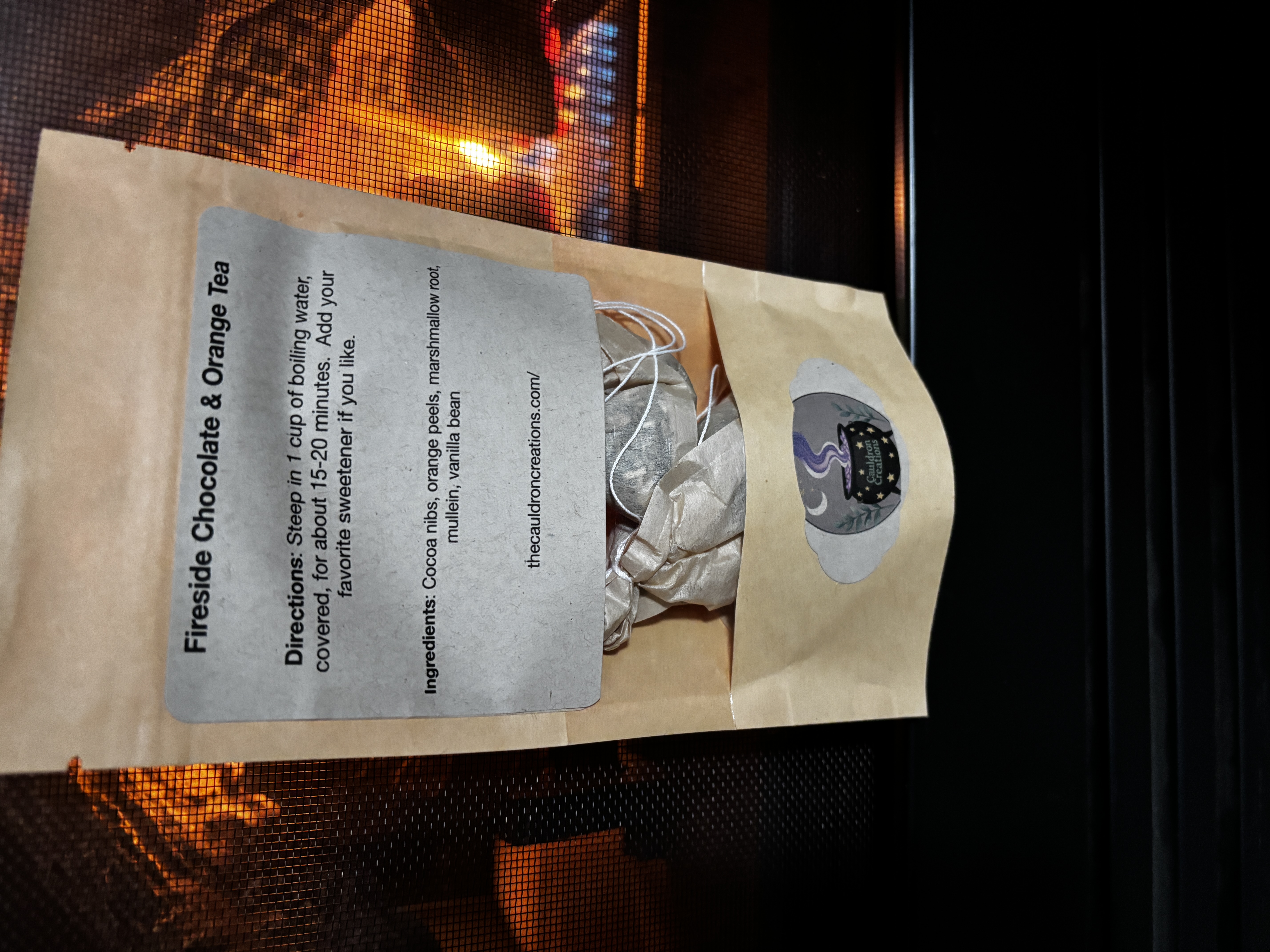 Fireside Chocolate and Orange Tea (single tea bag or 7 teabags)