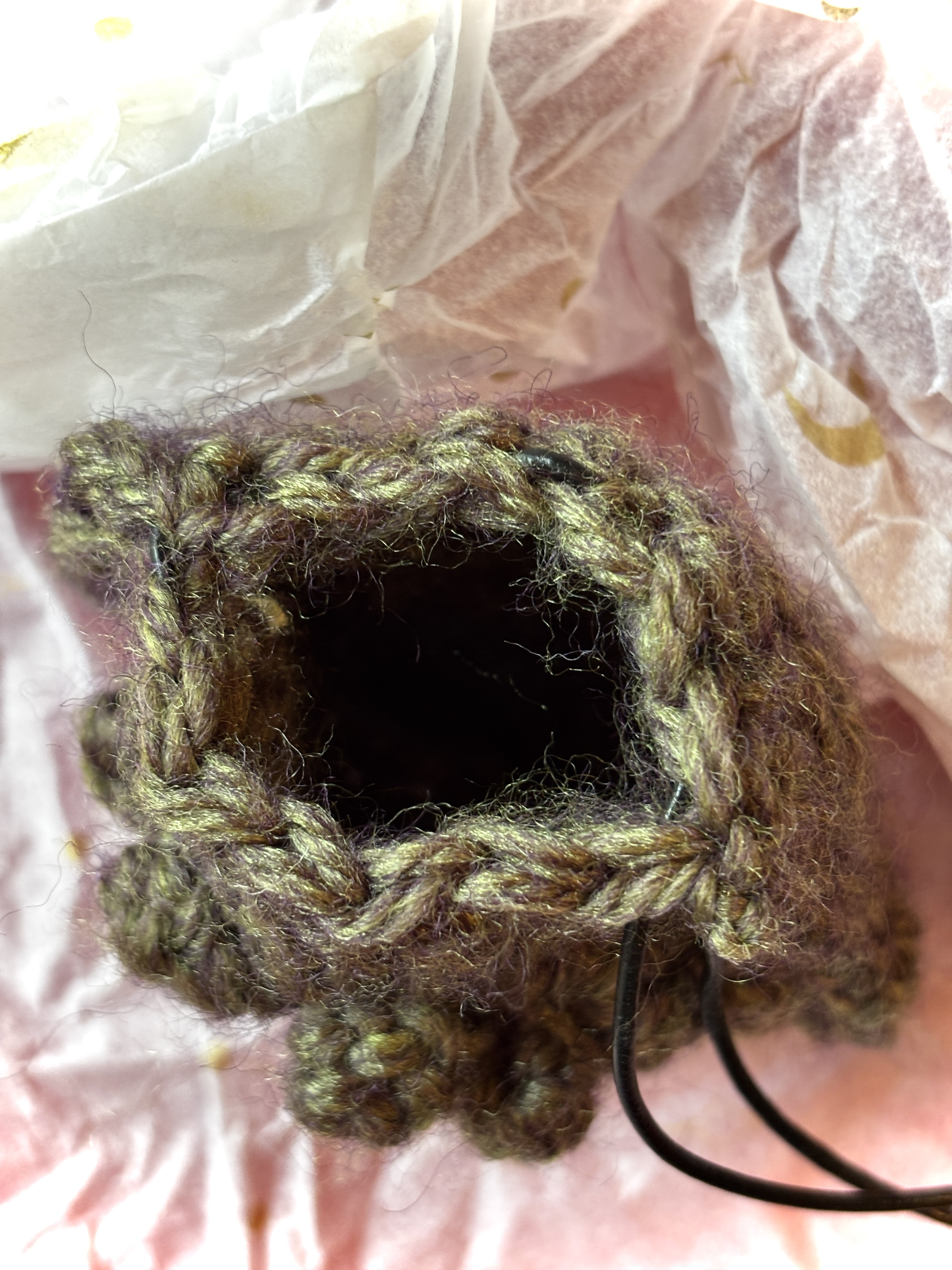 Enchanted Crochet Mojo Bag – Olive Green