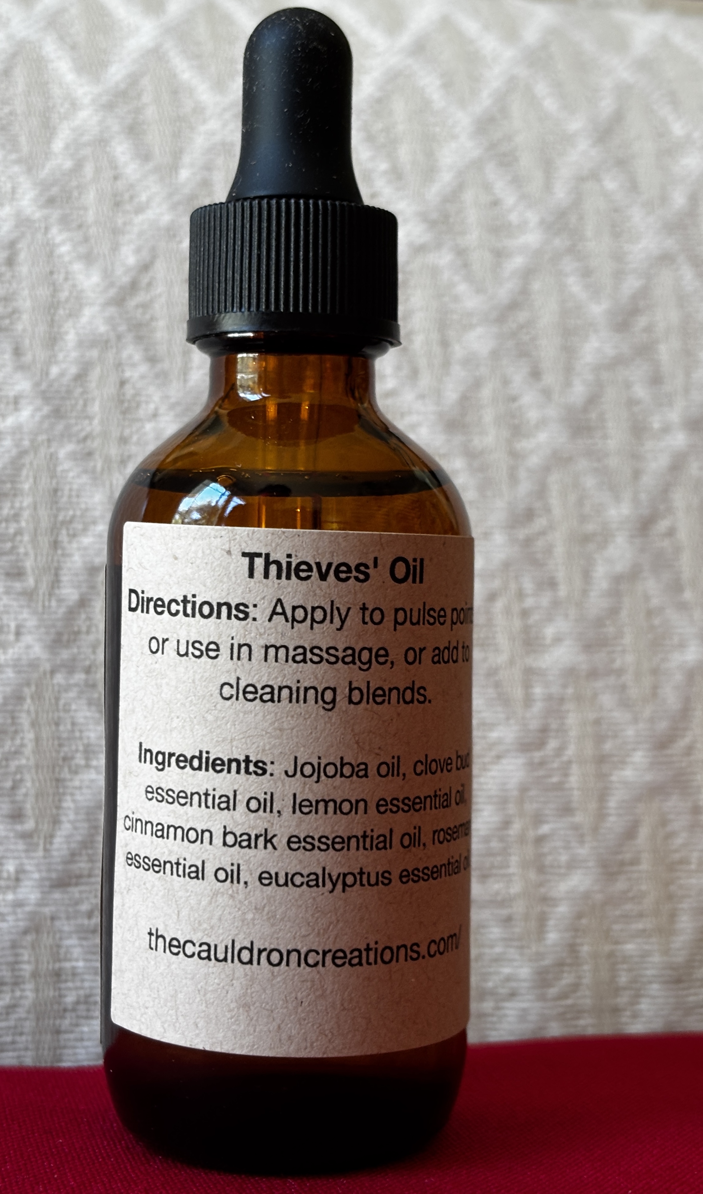 Thieves' Oil with Jojoba Oil (2oz dropper bottle)