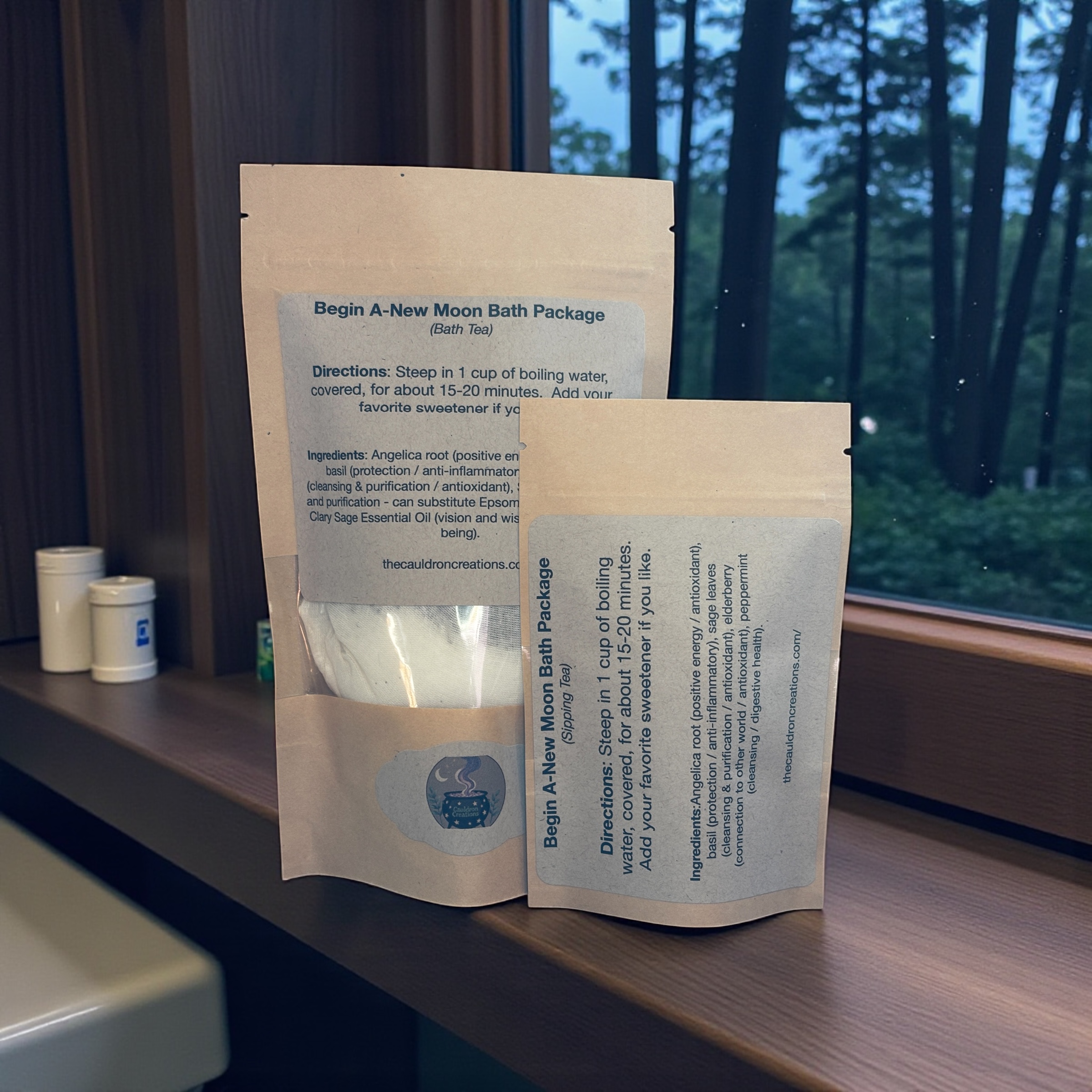 Begin A-New (Moon) Bath and Sipping Tea