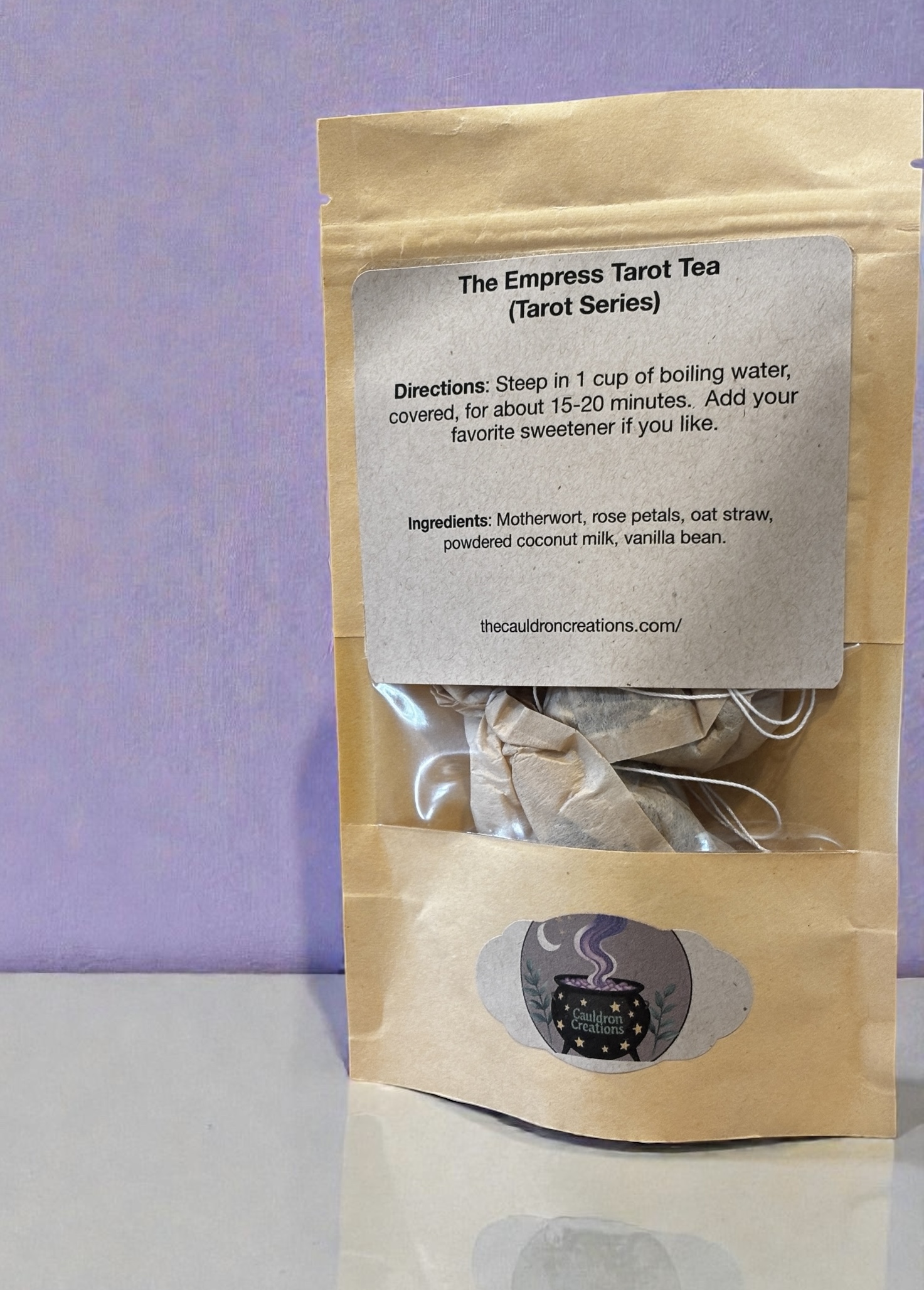 The Empress Tarot Tea (single tea bag or pack of 7)