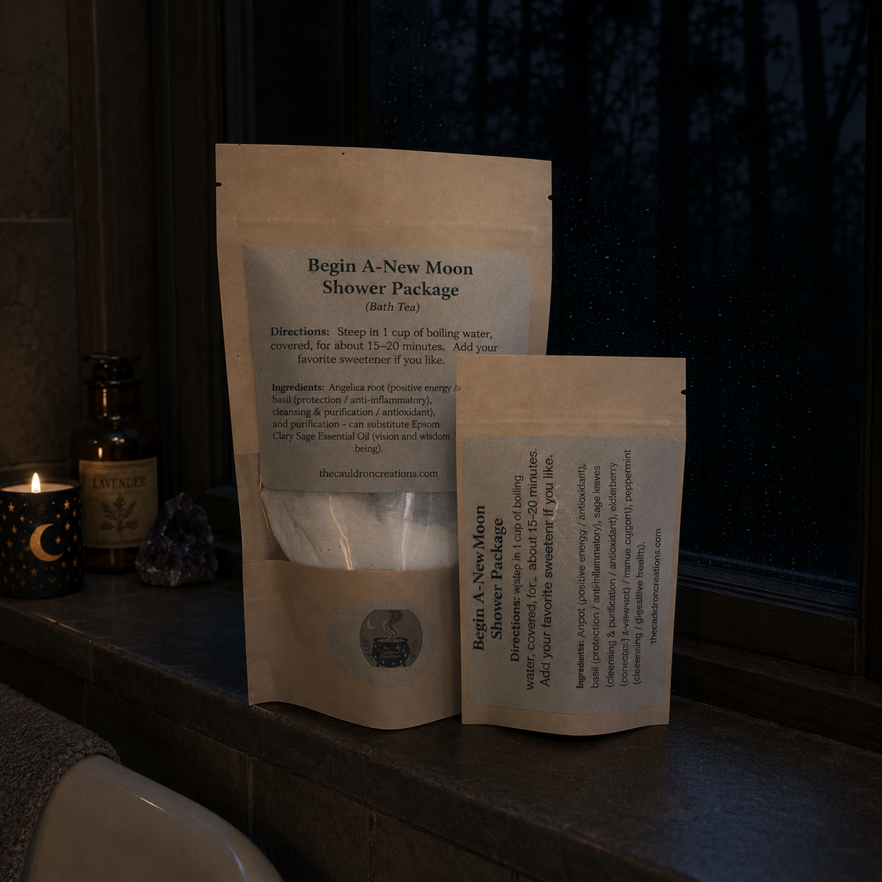 Begin A-New (Moon) Shower and Sipping Tea