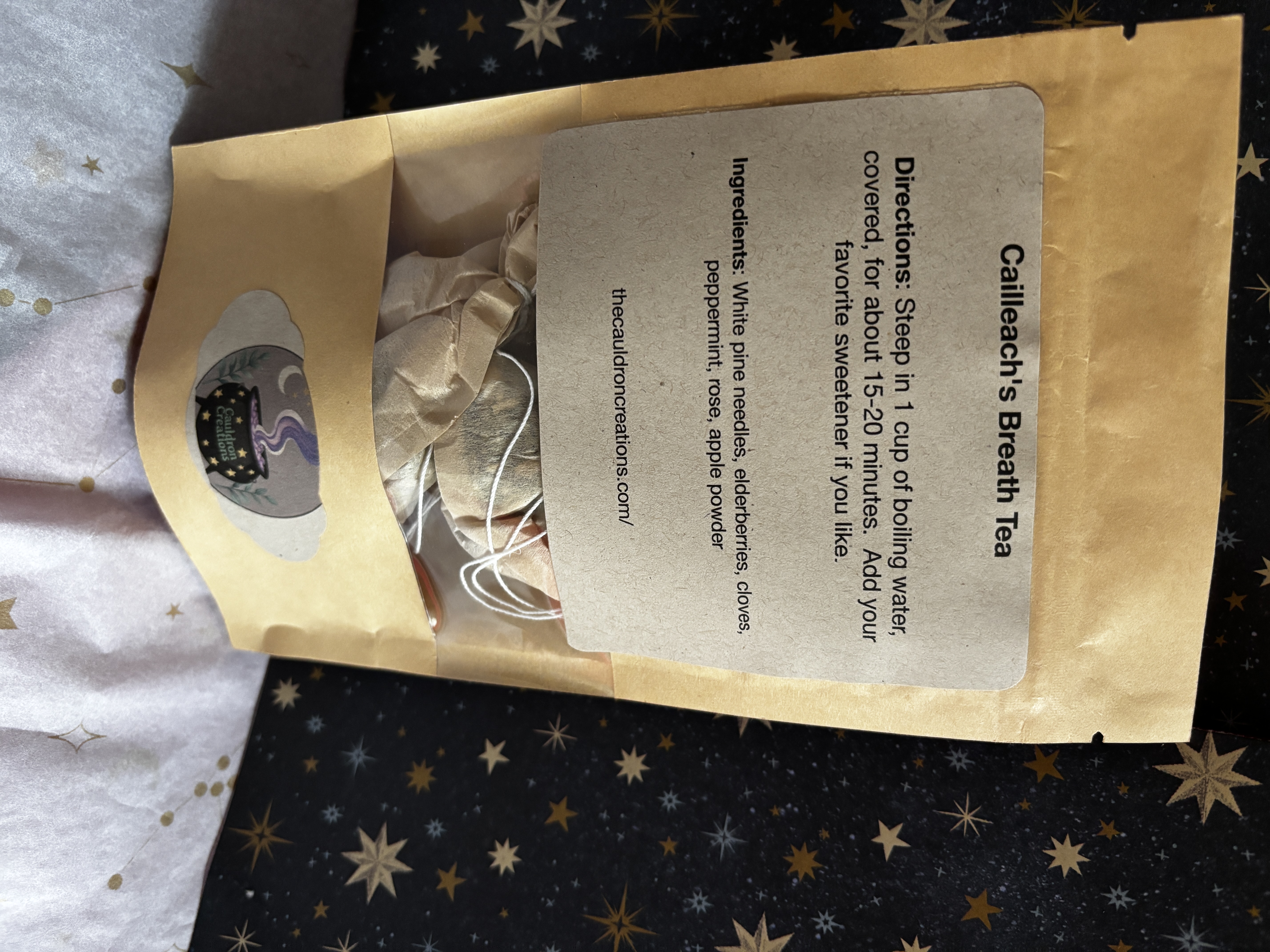 Cailleach's Breath Tea (single tea bag or 7 teabags)