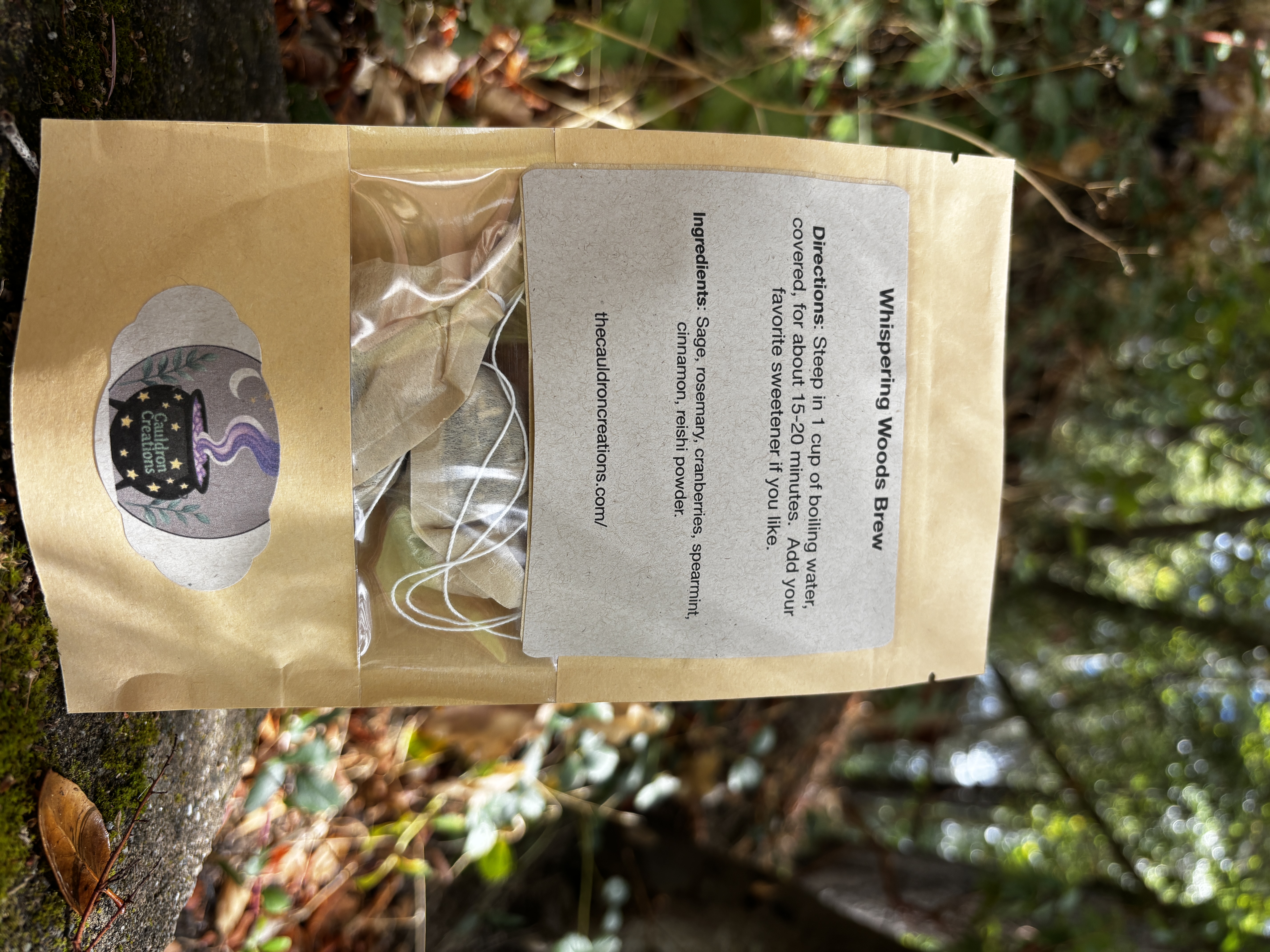 Whispering Woods Brew (single tea bag or 7 teabags)