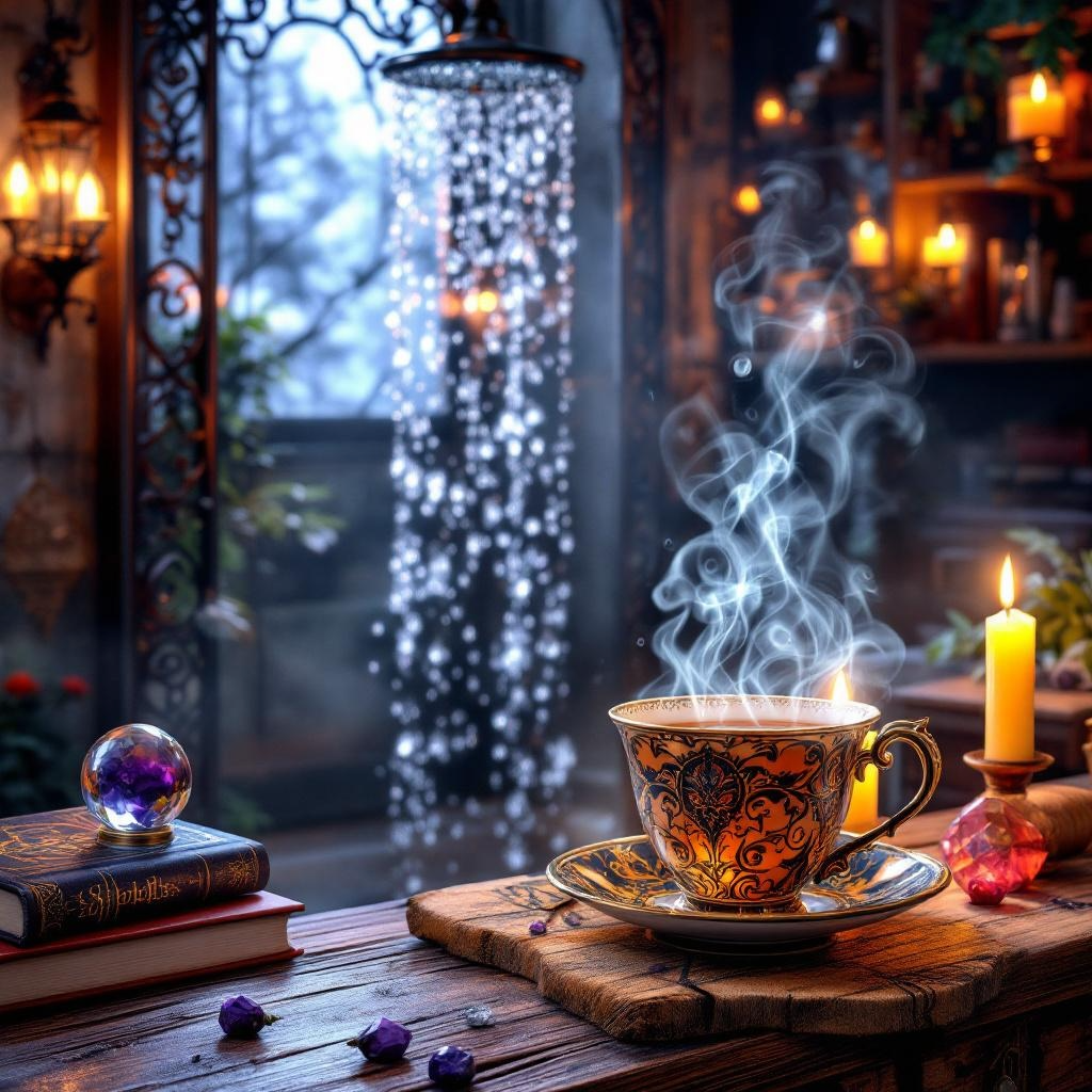 Season of the Witch Shower and Sipping Tea