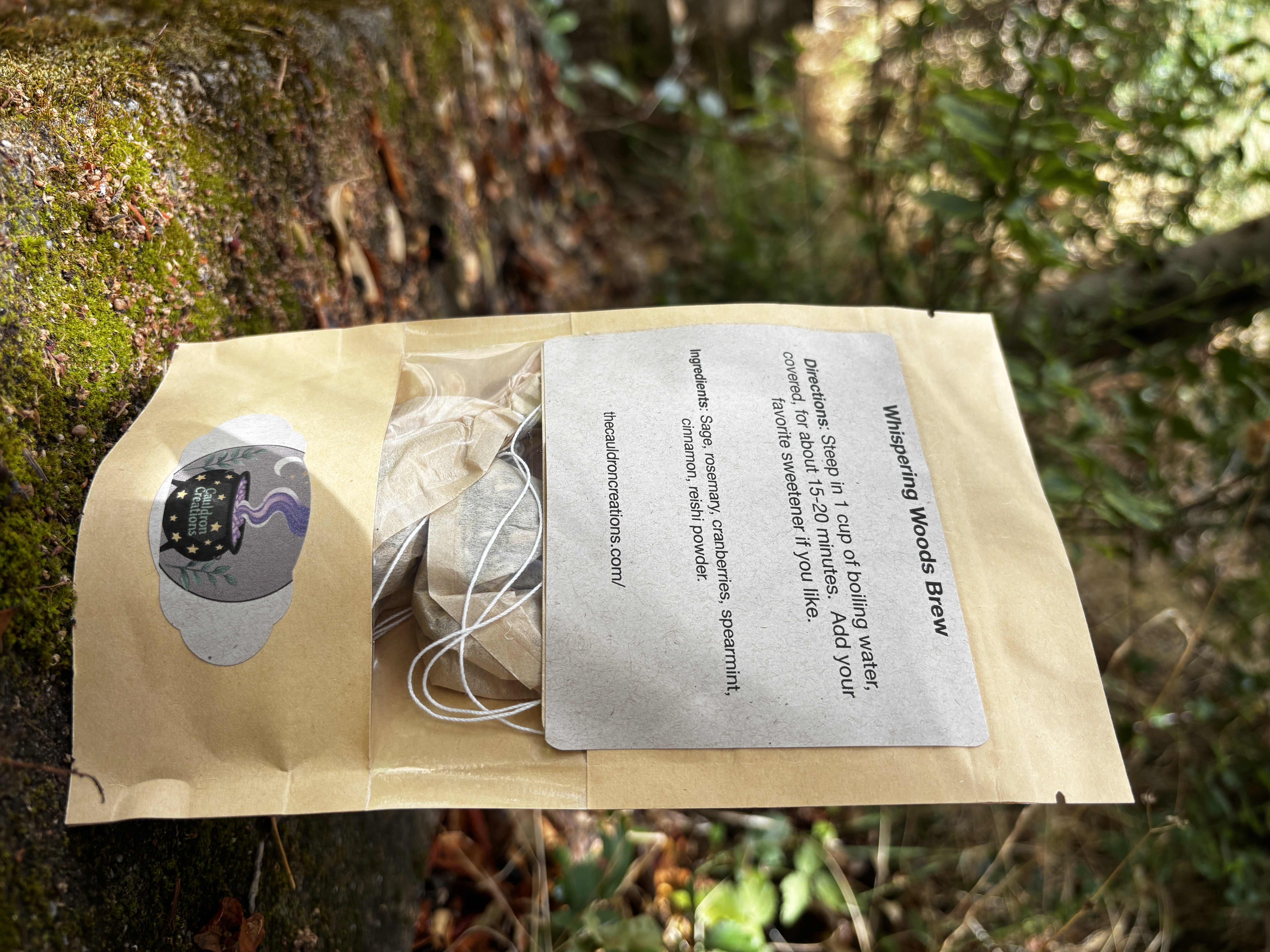 Whispering Woods Brew (single tea bag or 7 teabags)