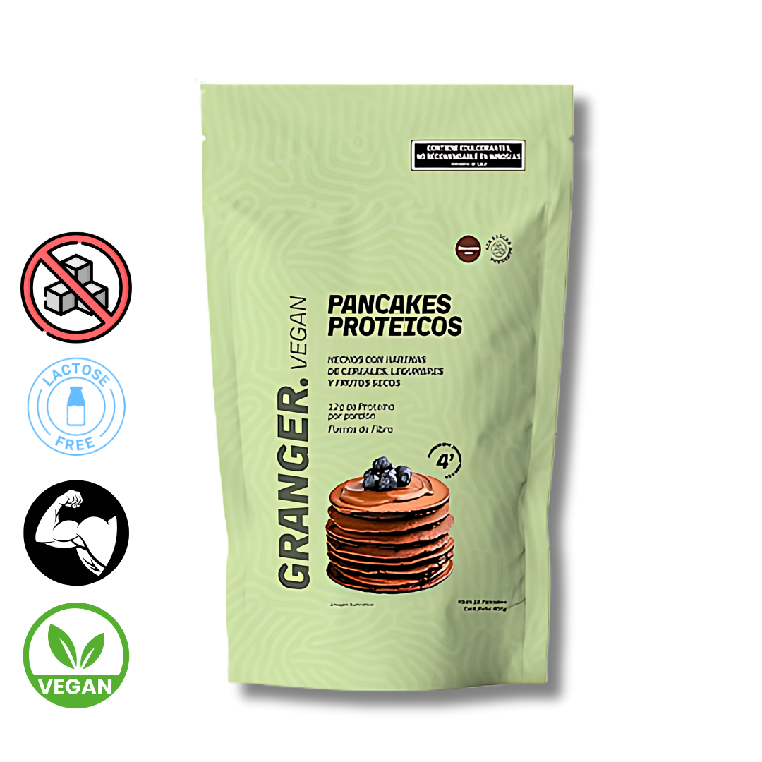 Premezcla Pancakes Proteicos Vegano sabor Chocolate x 400g - Granger