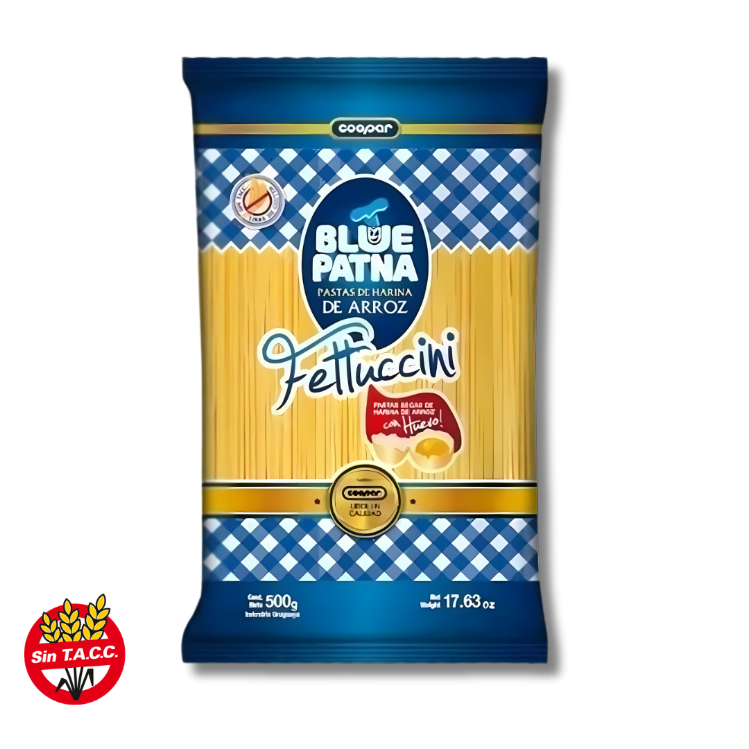 Fideos de Arroz Fettuchini x 500g - Blue Patna