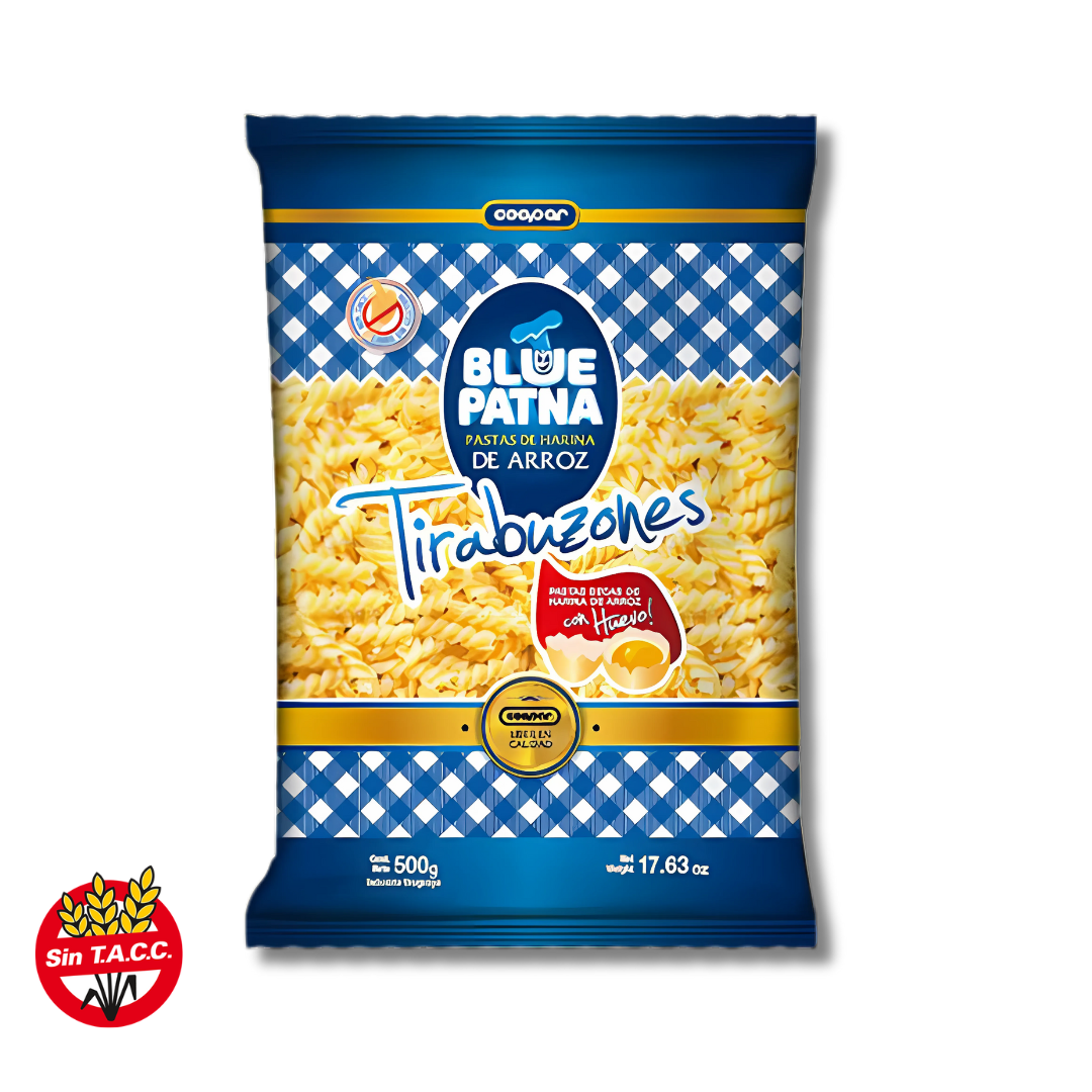 Fideos de Arroz Tirabuzones x 500g - Blue Patna