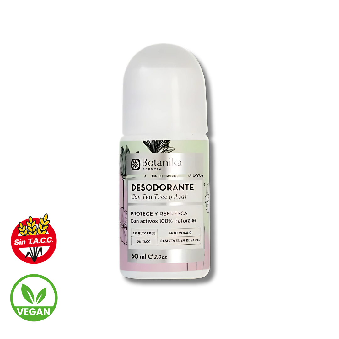 Desodorante Roll On con Acai y Tea Tree x 60ml - Botanika