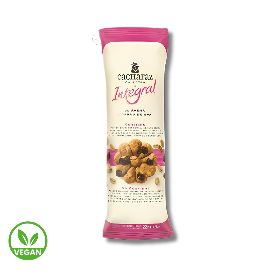 Galletas Integrales de Avena y Pasas de Uva x 225g - Cachafaz