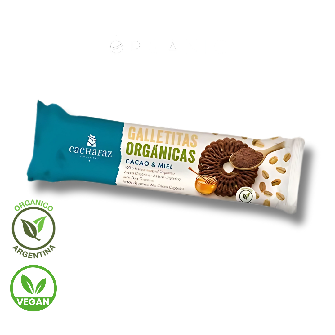 Galletitas Organicas de Cacao y Miel x 170g - Cachafaz