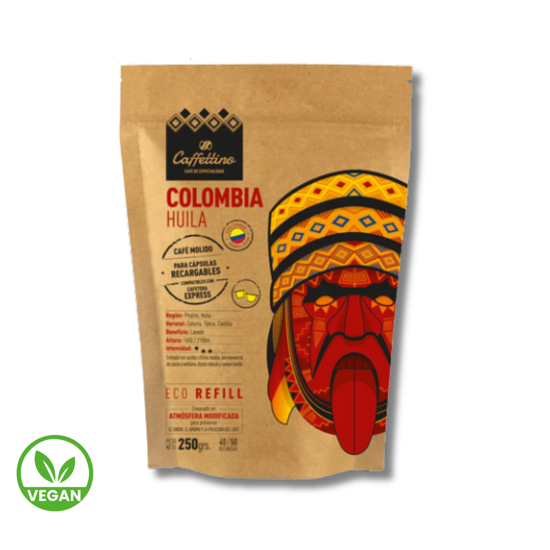 Cafe de Especialidad para Capsula Colombia Huila x 250g - Caffettino