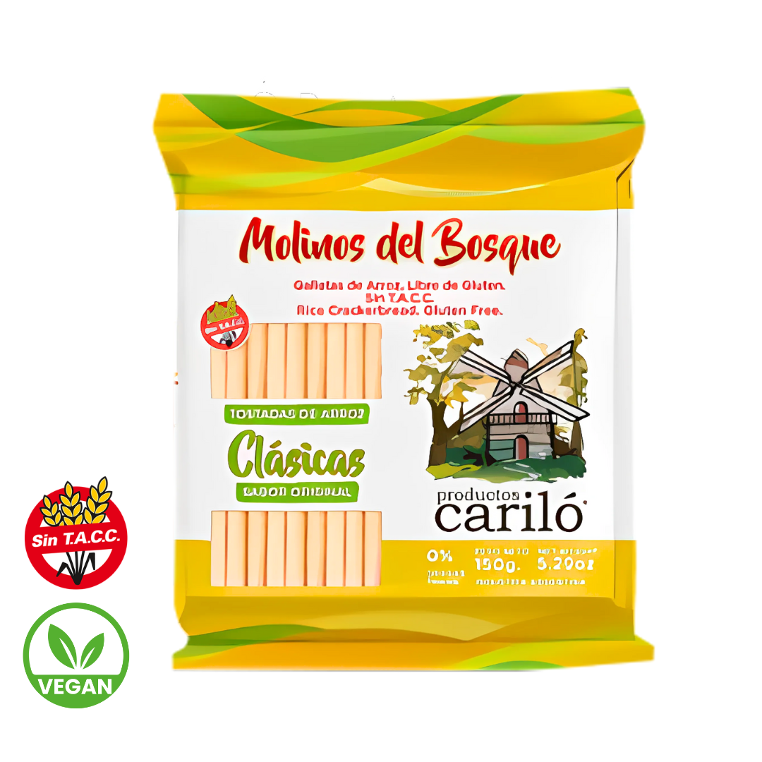 Galletas de Arroz Dulces Sabor Vainilla x 150g - Carilo