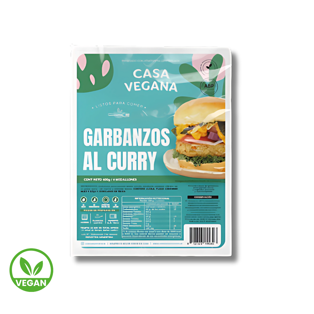 Hamburguesas Garbanzos al Curry x 480g - Casa Vegana