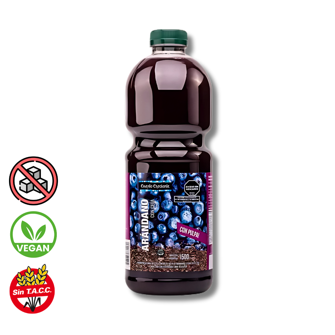 Jugo de Arandanos con Chia y Stevia x 1.5l - Cuarto Creciente