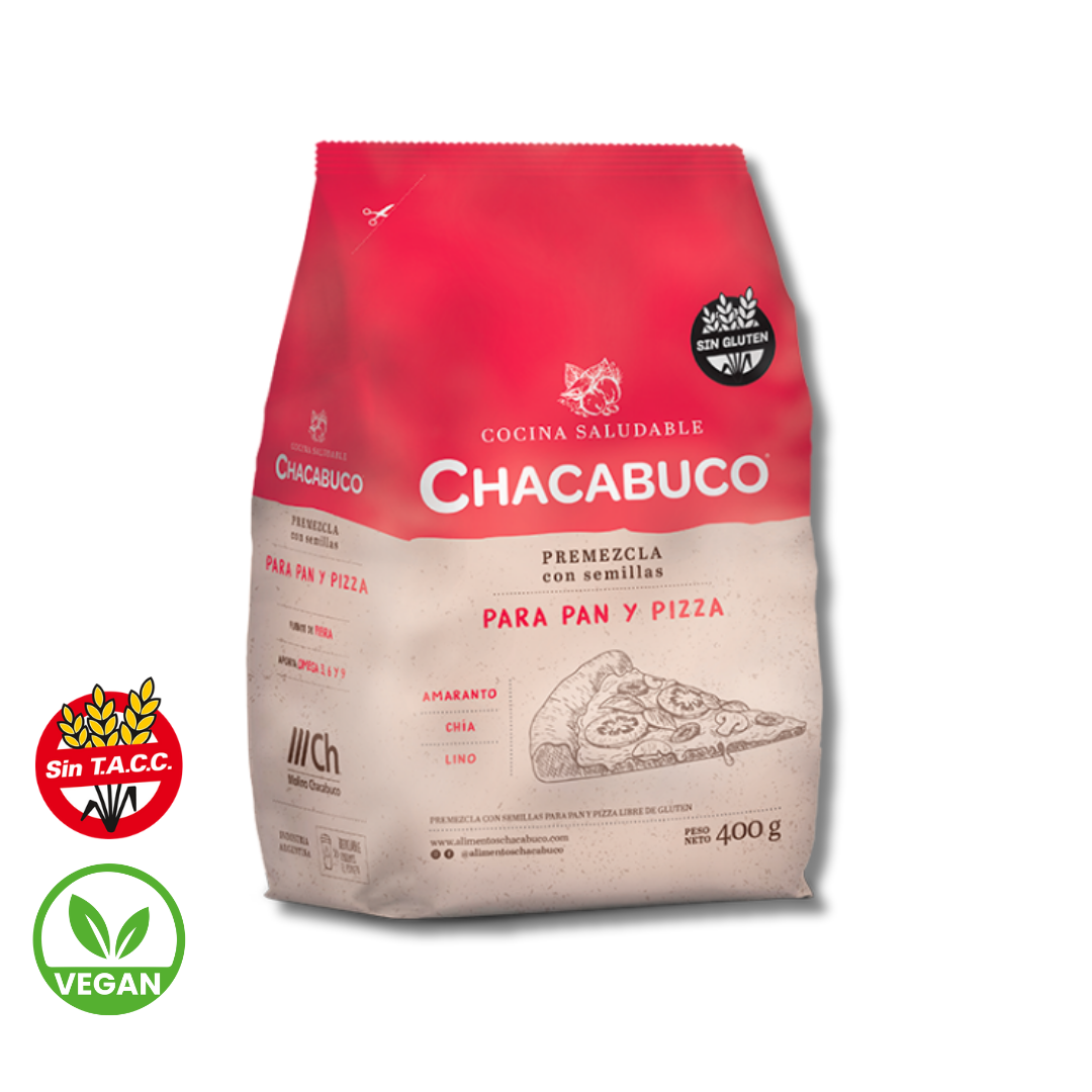 Premezcla con Semillas para Pan y PIzza x 400g - Chacabuco