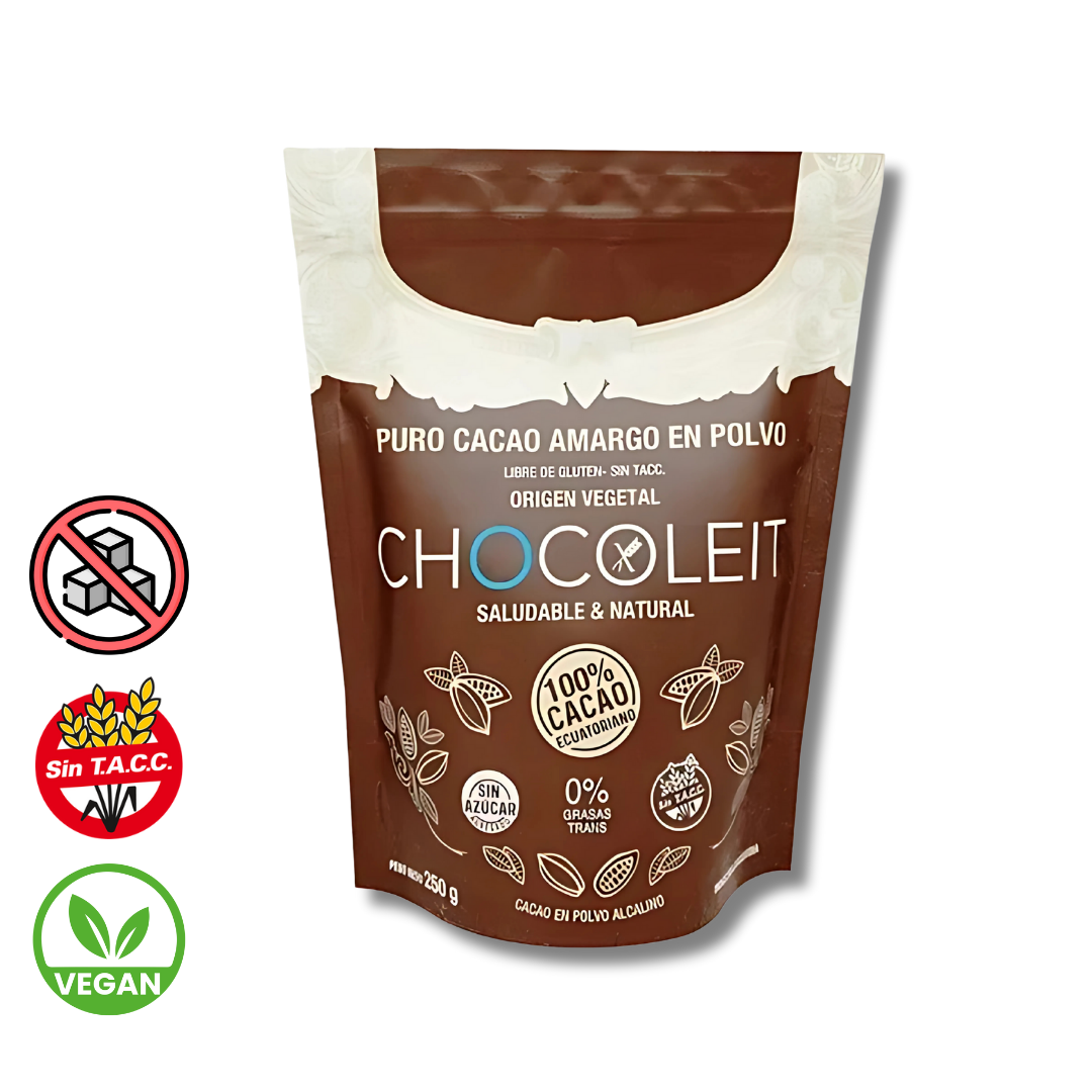 Cacao de Ecuador Puro x 250gr - Chocoleit