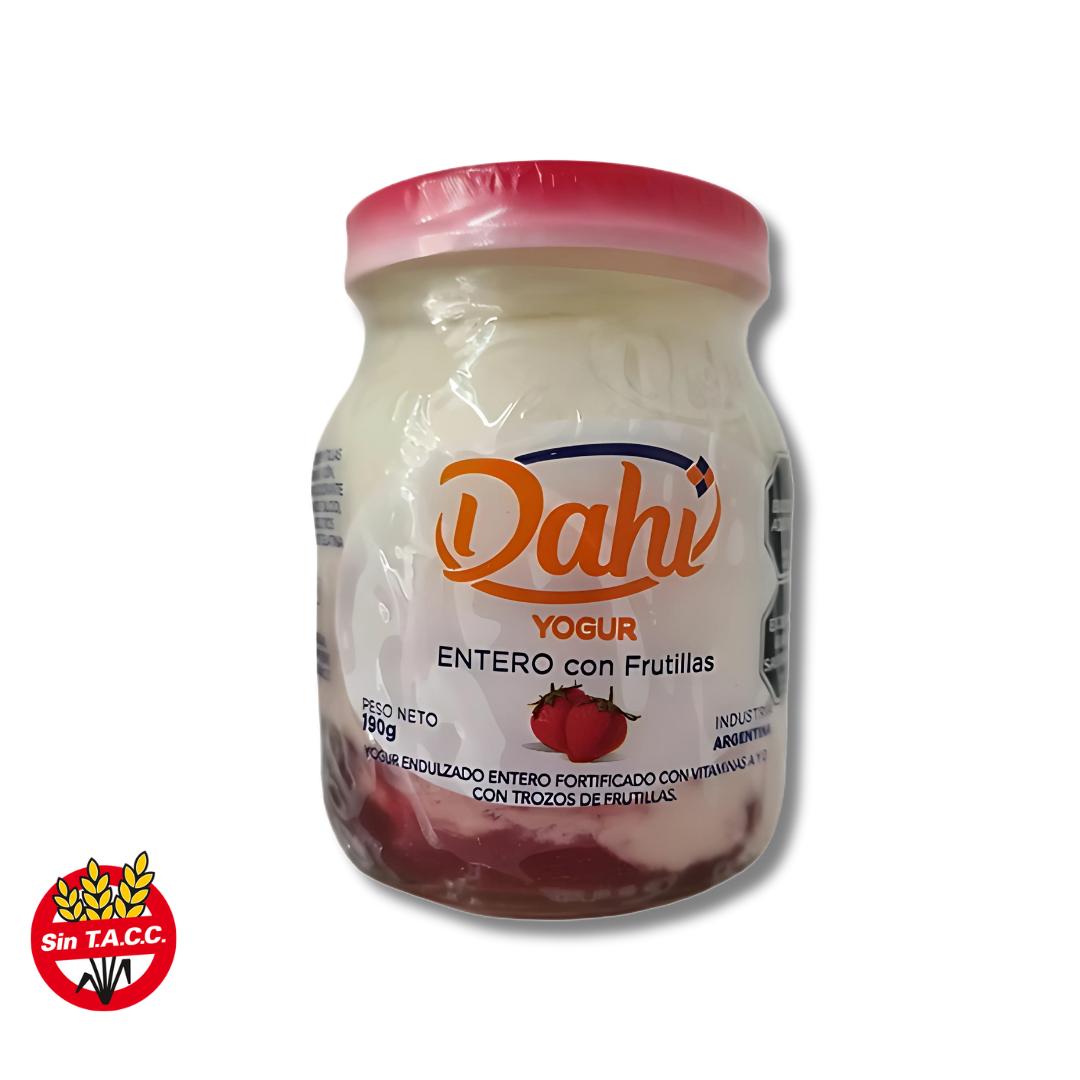 Yogurt Entero con Frutillas x 190g - Dahi