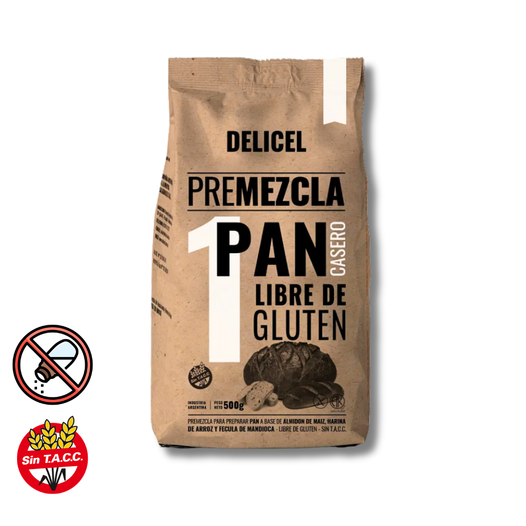 Premezcla Pan Casero x 500g - Delicel