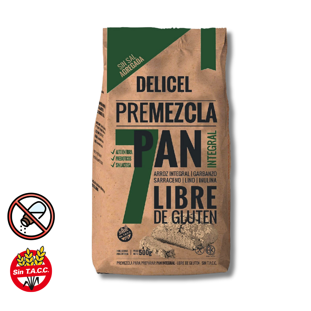 Premezcla Pan Integral x 500g - Delicel