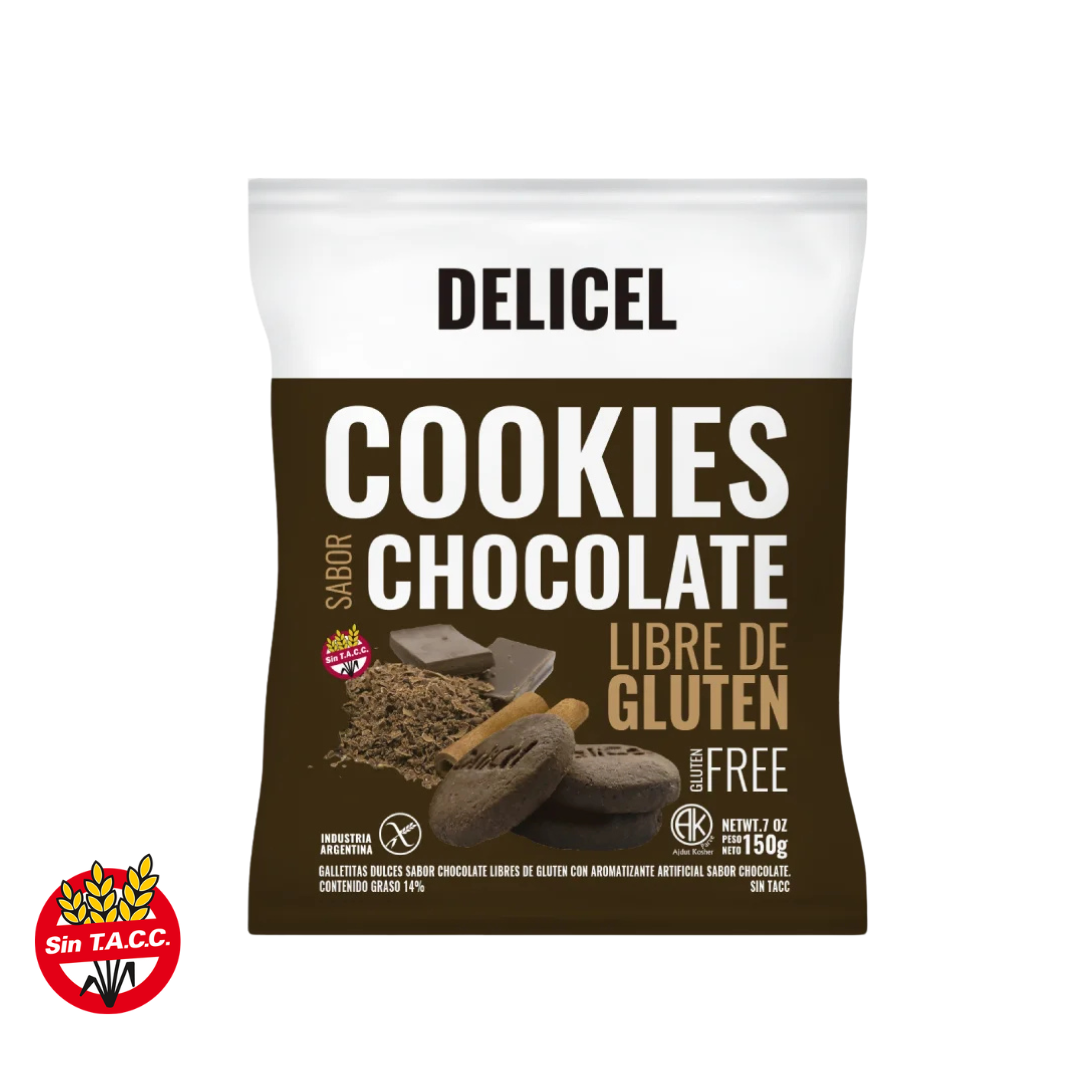 Cookies Sabor Chocolate x 200g - Delicel
