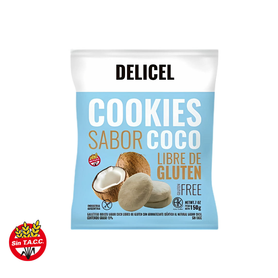 Cookies Sabor Coco x 200g - Delicel