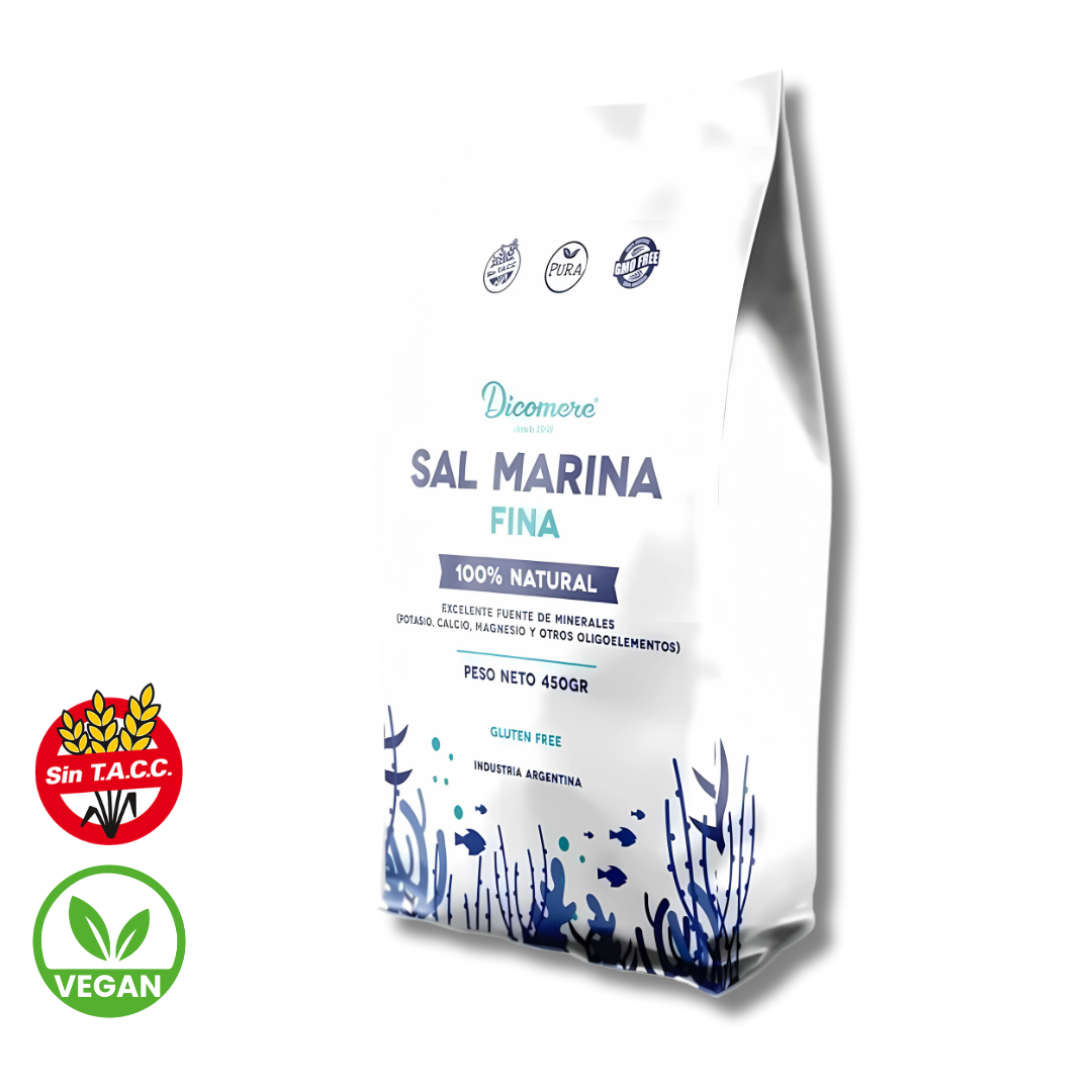 Sal Marina Fina 100% Natural x 450g - Dicomere