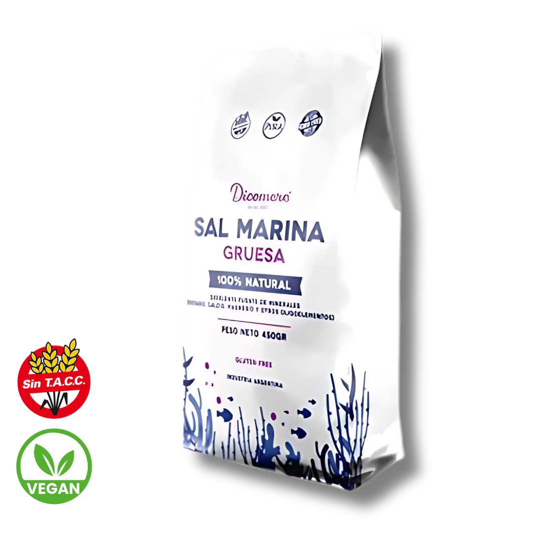 Sal Marina Gruesa 100% Natural x 450g - Dicomere