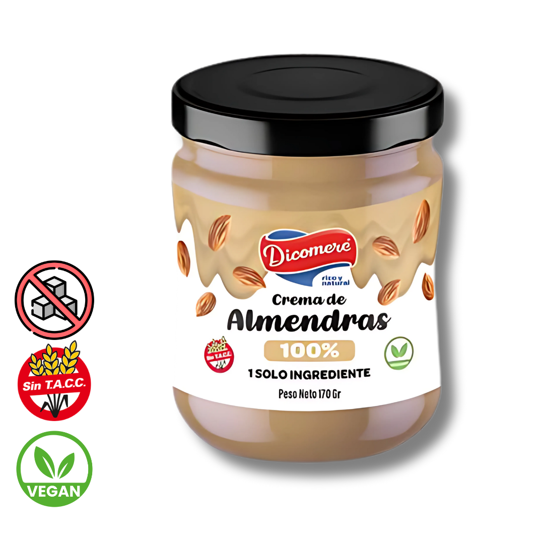 Crema de Almendras 100% x 170g - Dicomere